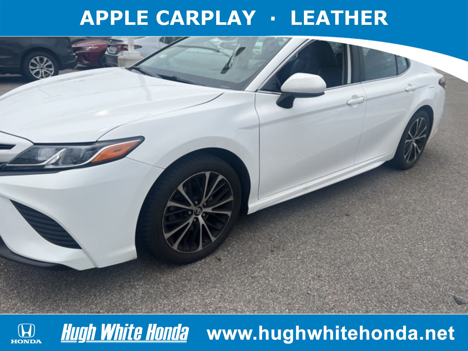 Used, 2019 Toyota Camry SE, White, G0906A