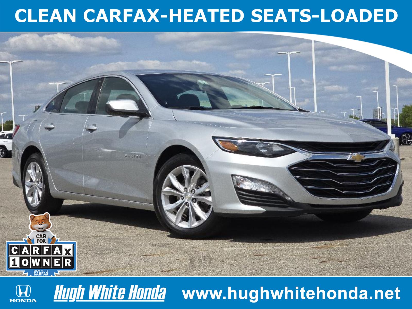 Used, 2020 Chevrolet Malibu FWD LT, Silver, 14155