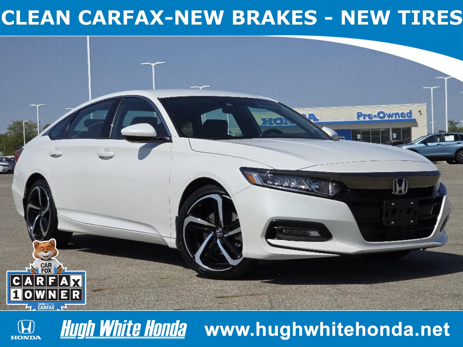 Used, 2020 Honda Accord Sport, White, P0717