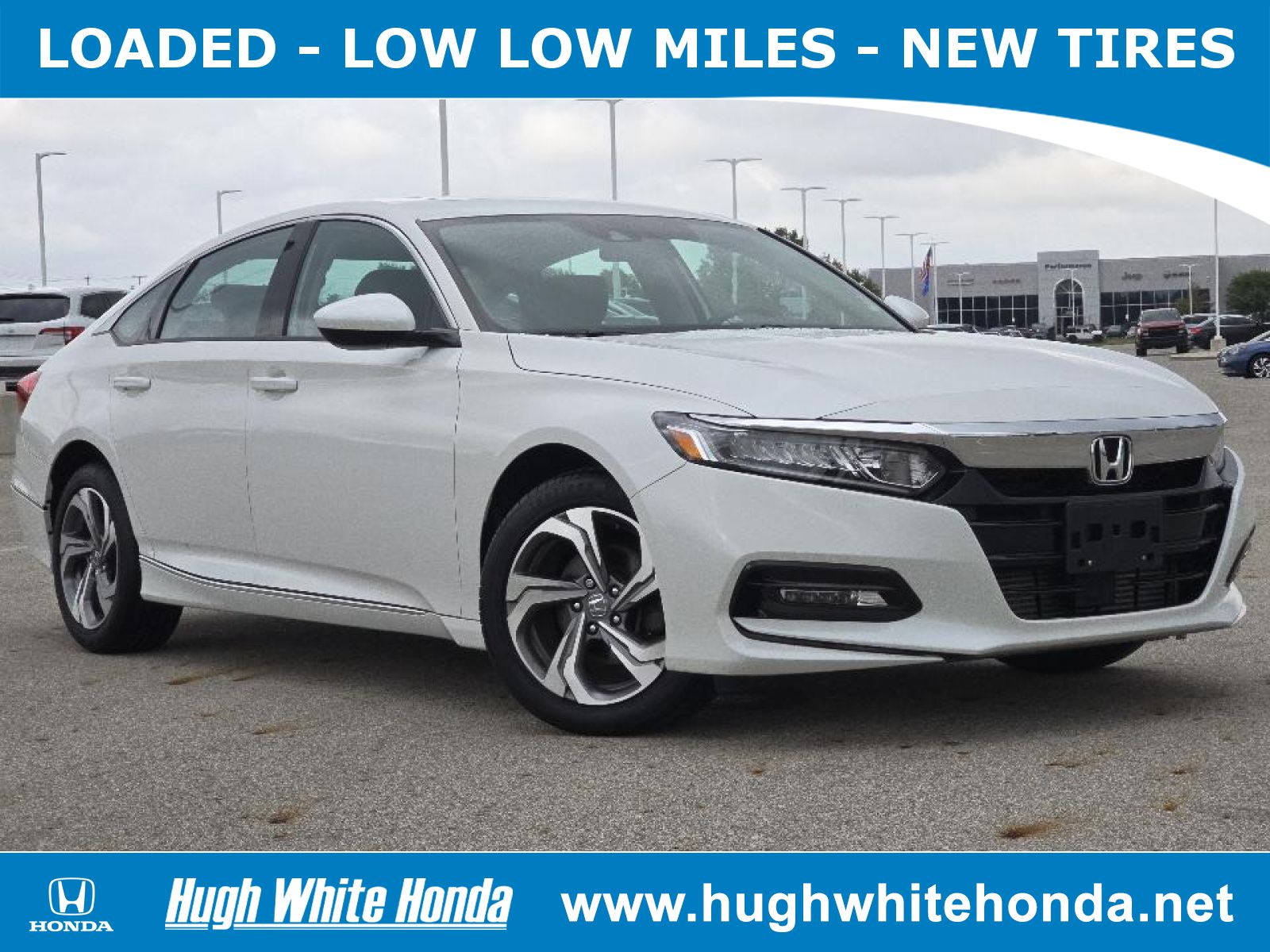 Used, 2020 Honda Accord EX, White, P0730