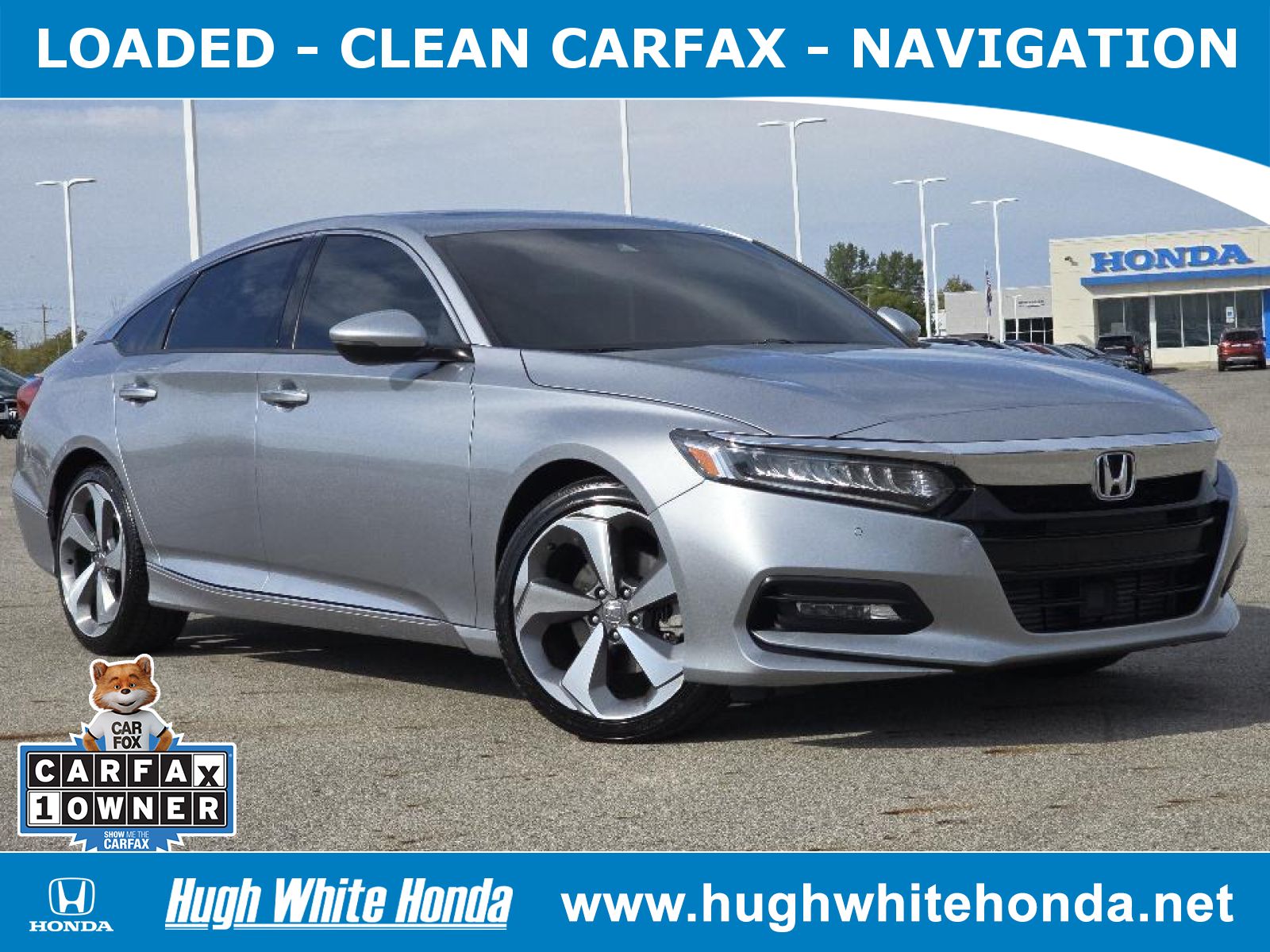 Used, 2020 Honda Accord Touring, Silver, P0731