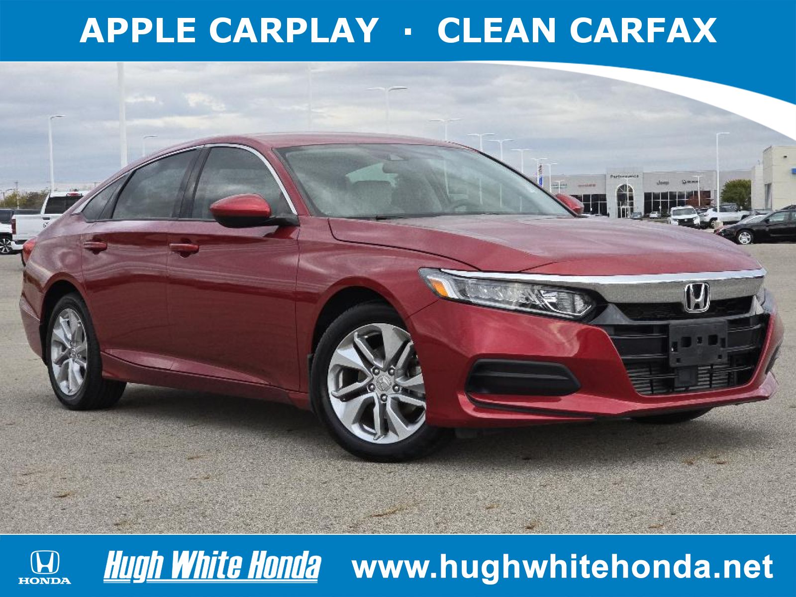 Used, 2020 Honda Accord LX, Red, P0734