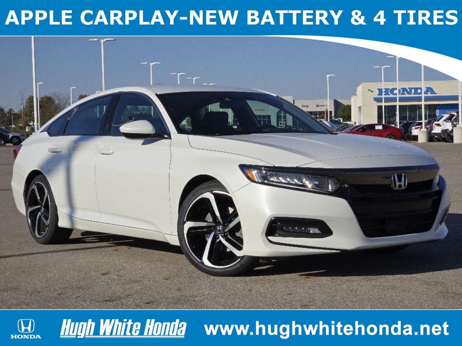 Used, 2020 Honda Accord Sport, White, P0745