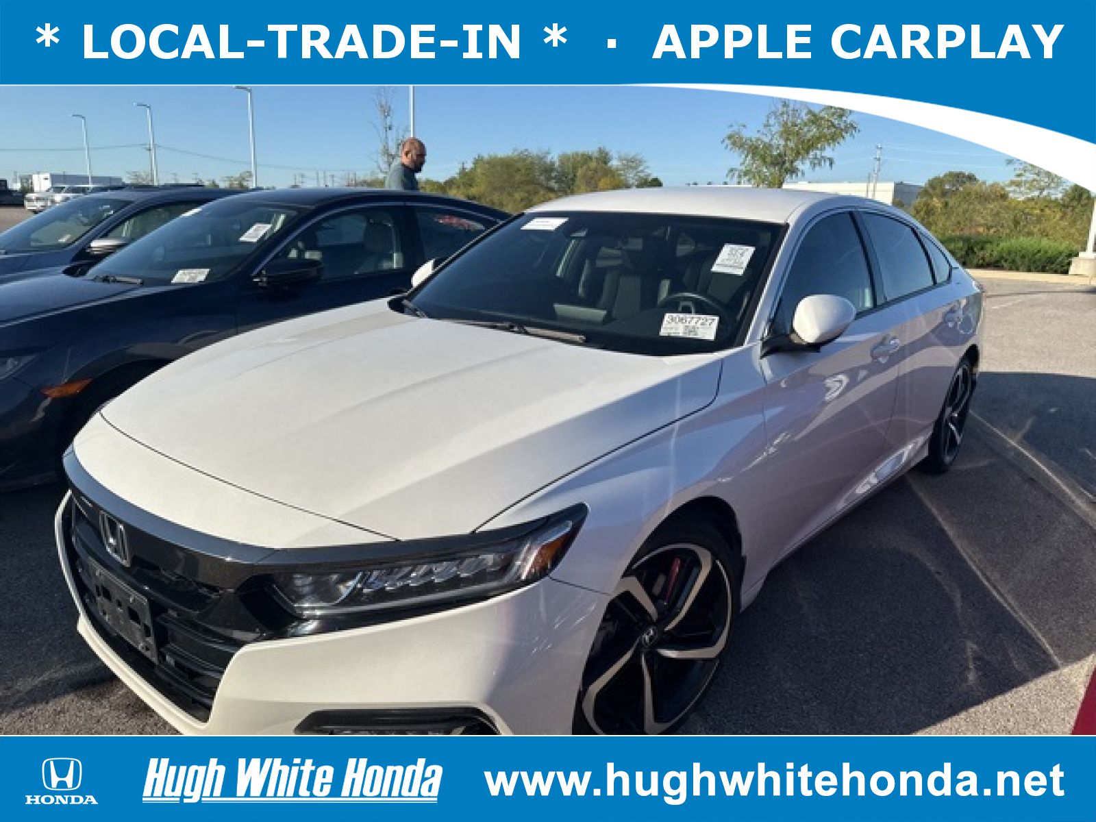 Used, 2020 Honda Accord Sport, White, P0741-1