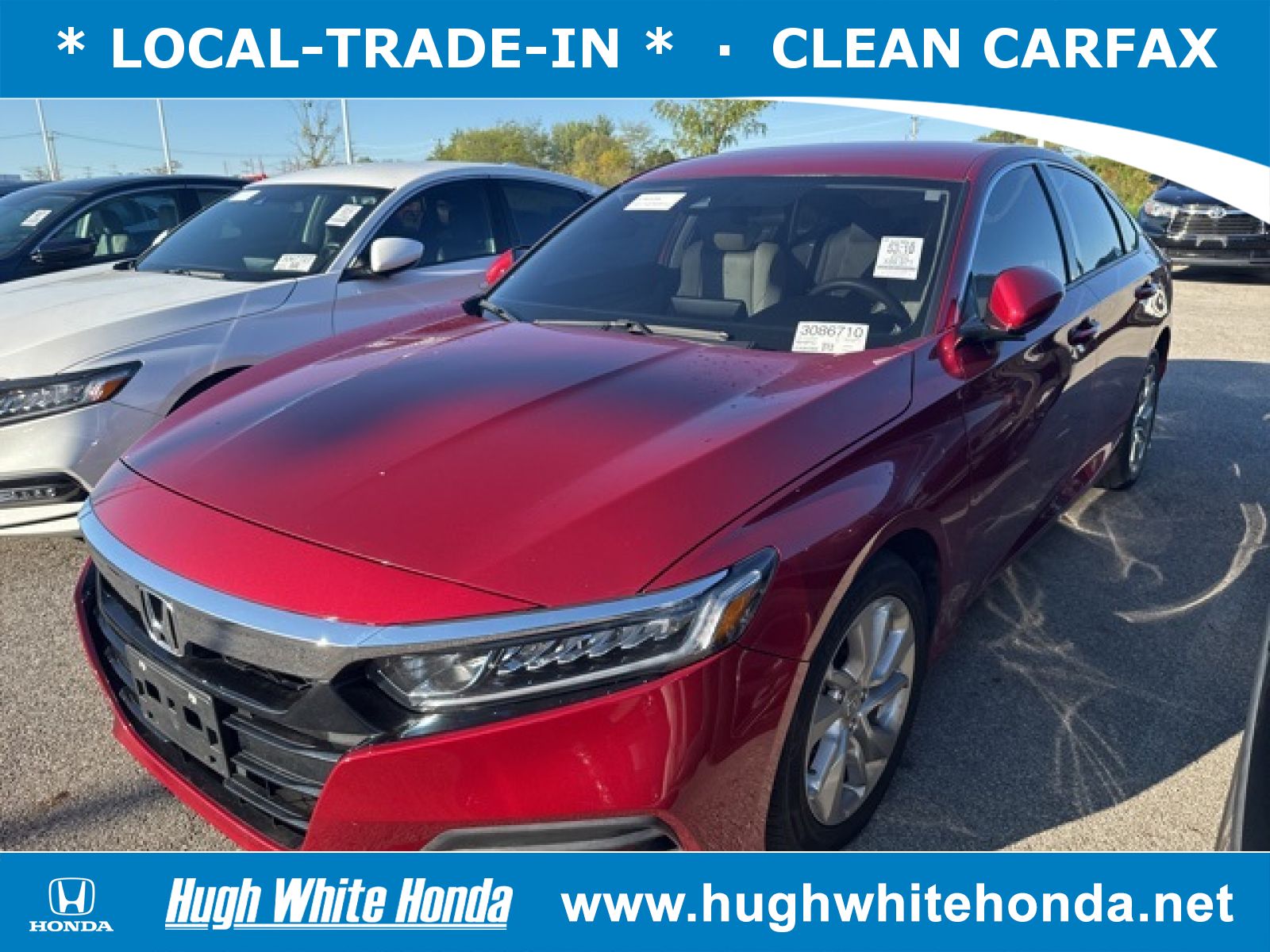 Used, 2020 Honda Accord LX, Red, P0744