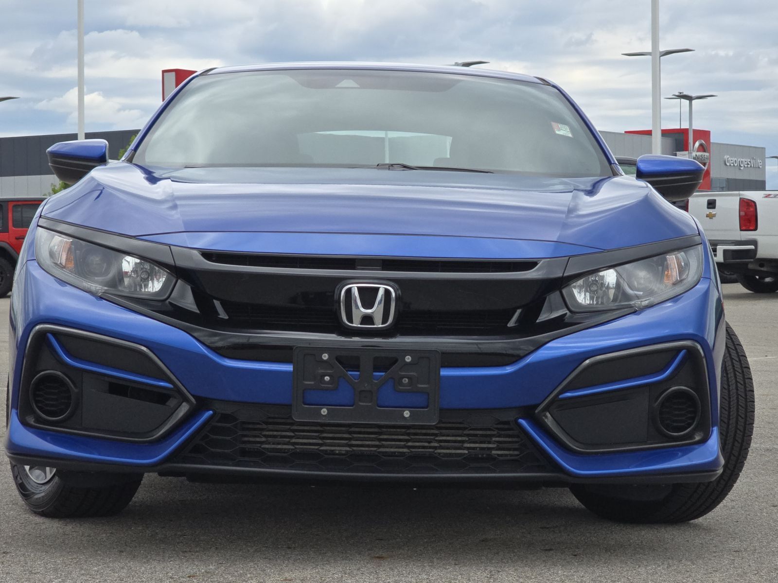 Used, 2020 Honda Civic LX CVT, Blue, G0730A-12