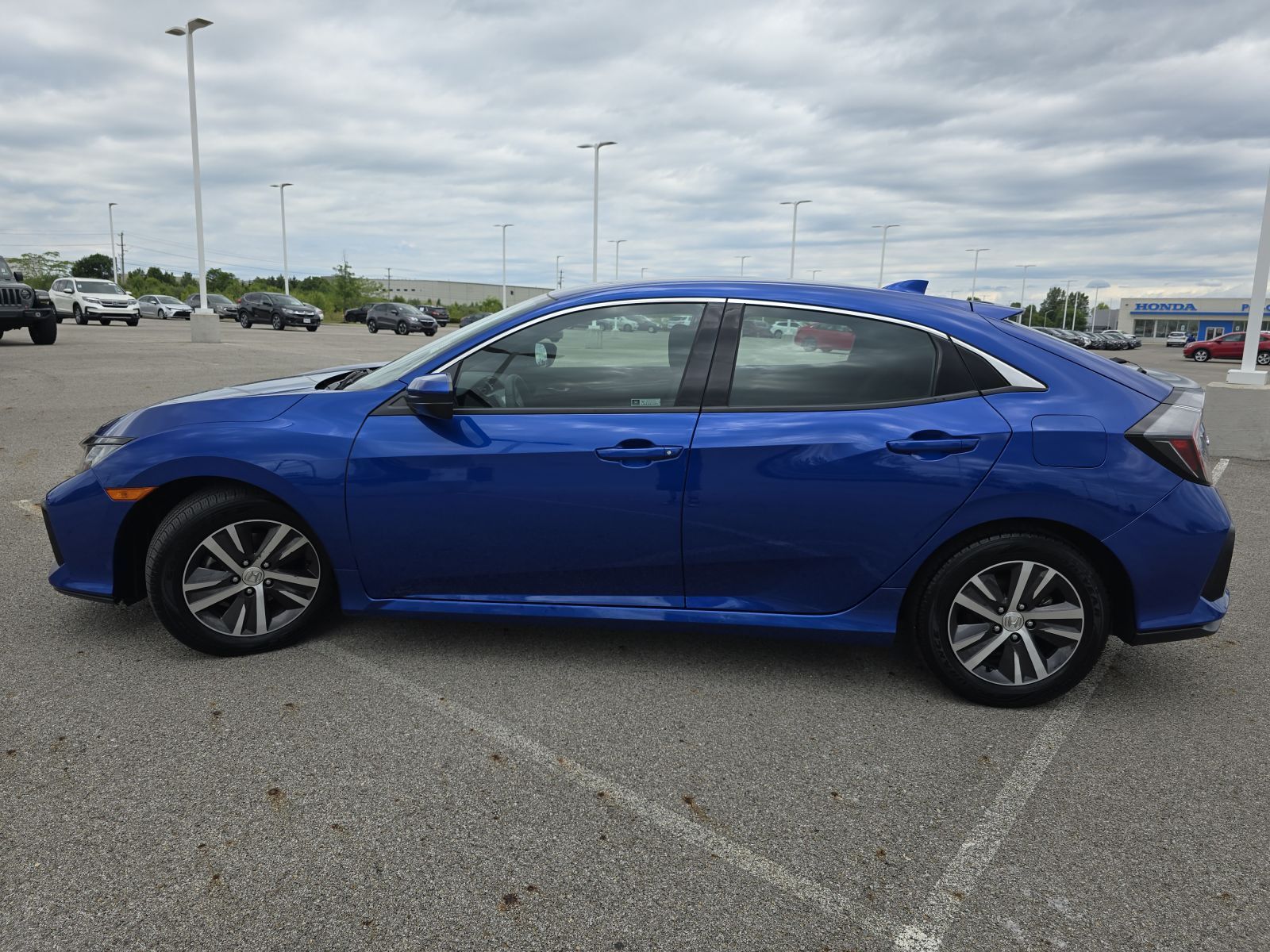 Used, 2020 Honda Civic LX CVT, Blue, G0730A-13