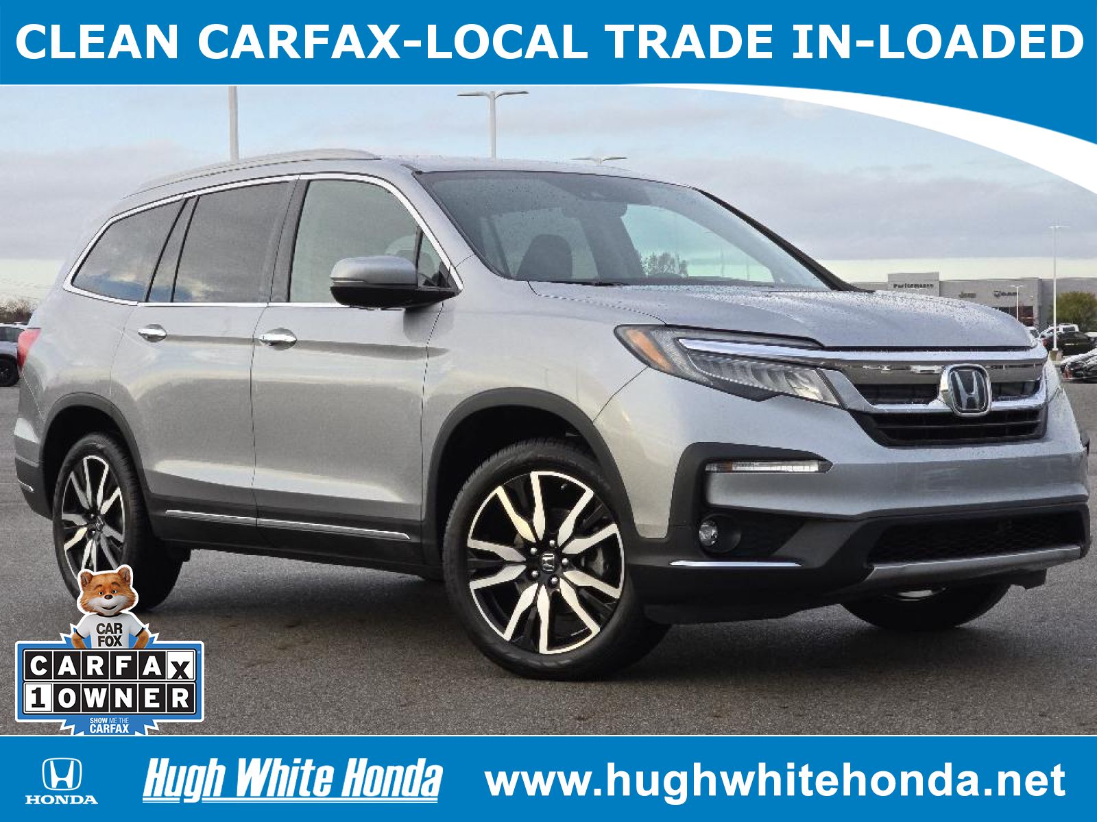 Used, 2020 Honda Pilot AWD Elite, Silver, G1790A