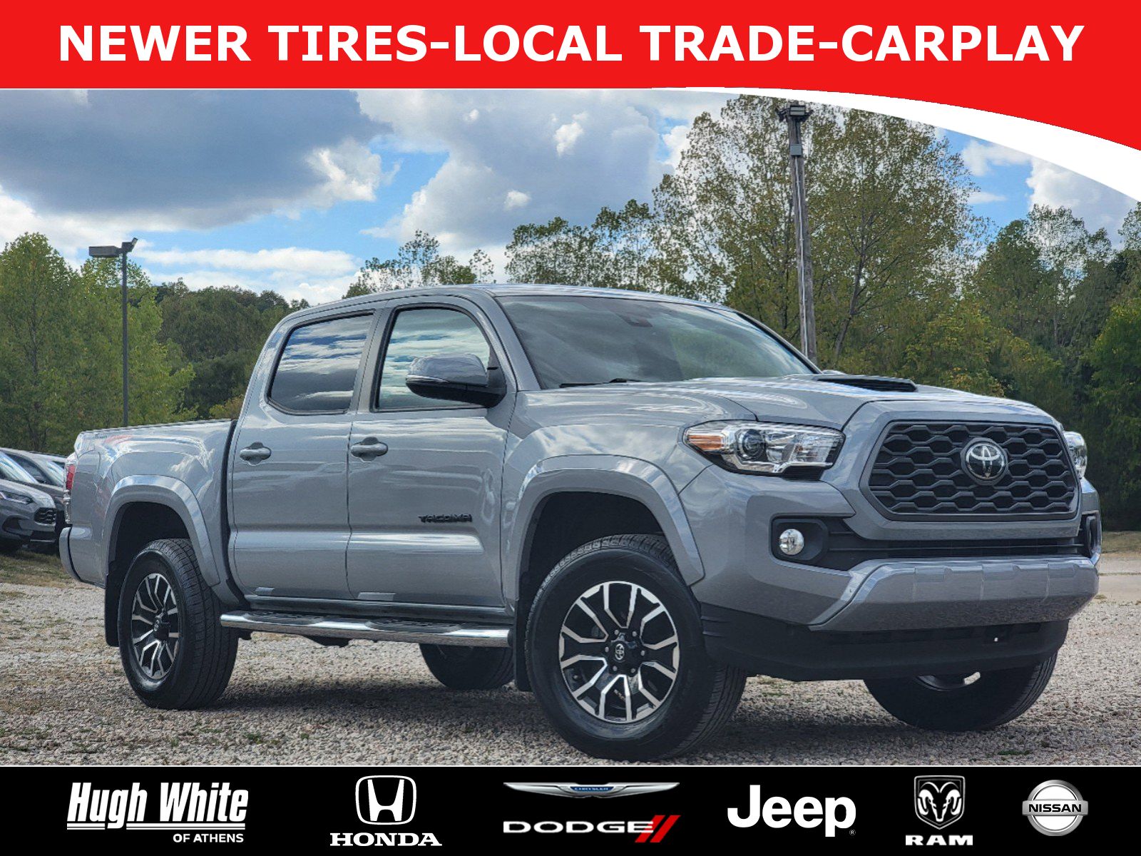 Used, 2020 Toyota Tacoma 4WD TRD Sport, Gray, 45636870