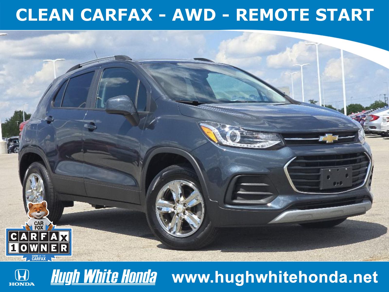 Used, 2021 Chevrolet Trax AWD LT, Gray, P0691-1