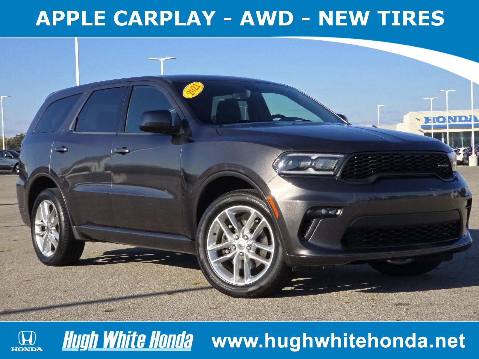 Used, 2021 Dodge Durango GT AWD, Gray, P0777