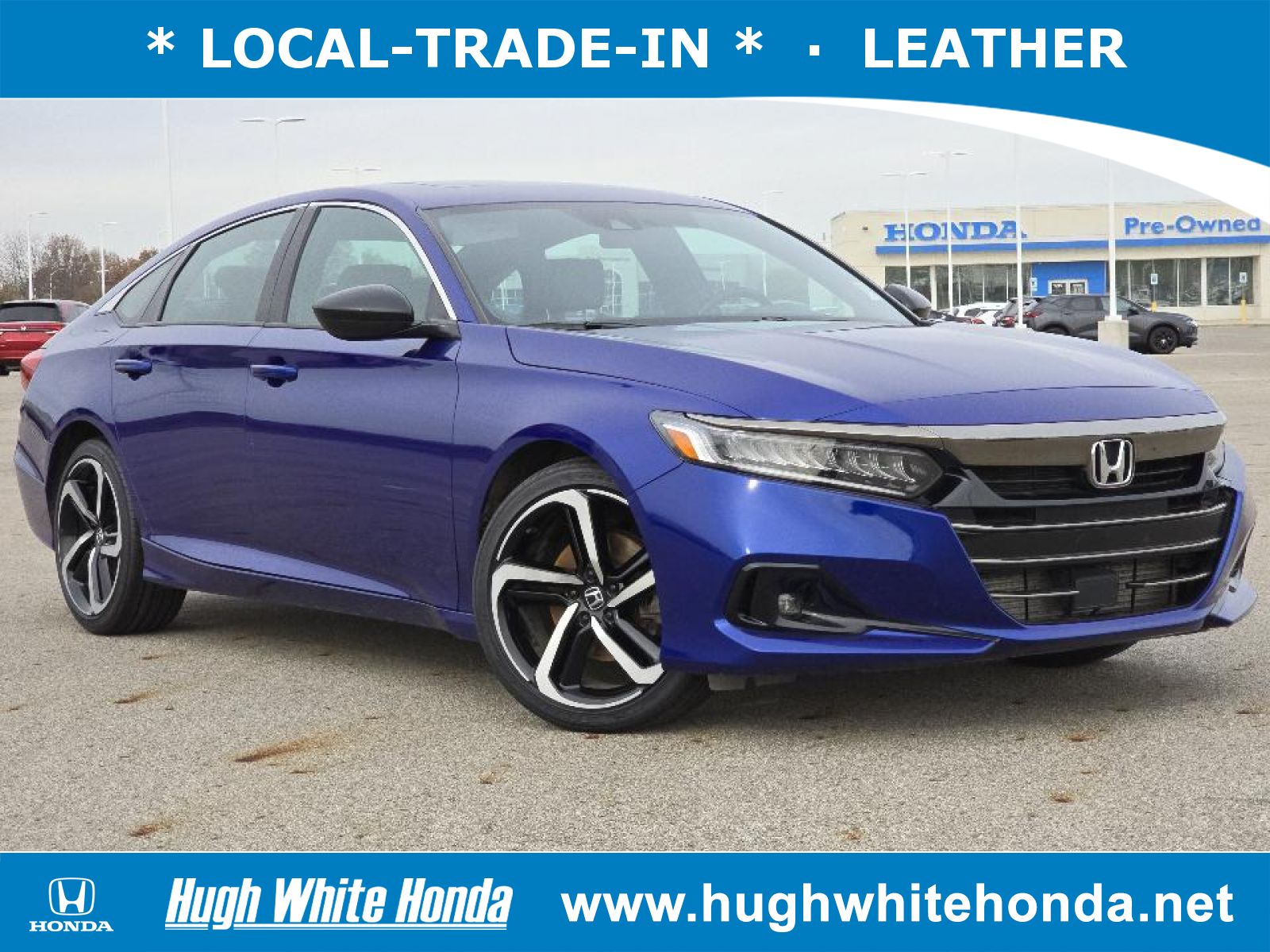 Used, 2021 Honda Accord Sport 2.0T, Blue, 14247