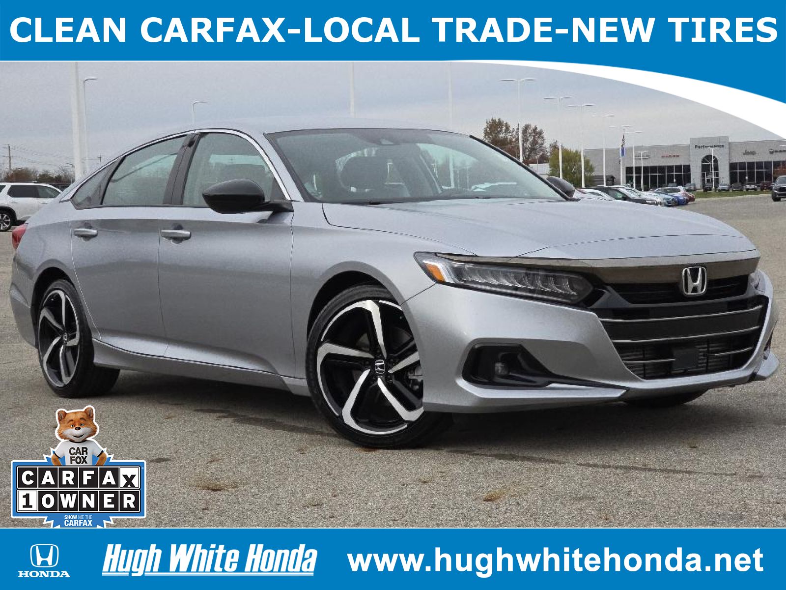 Used, 2021 Honda Accord Sport Special Edition, Silver, G0326A