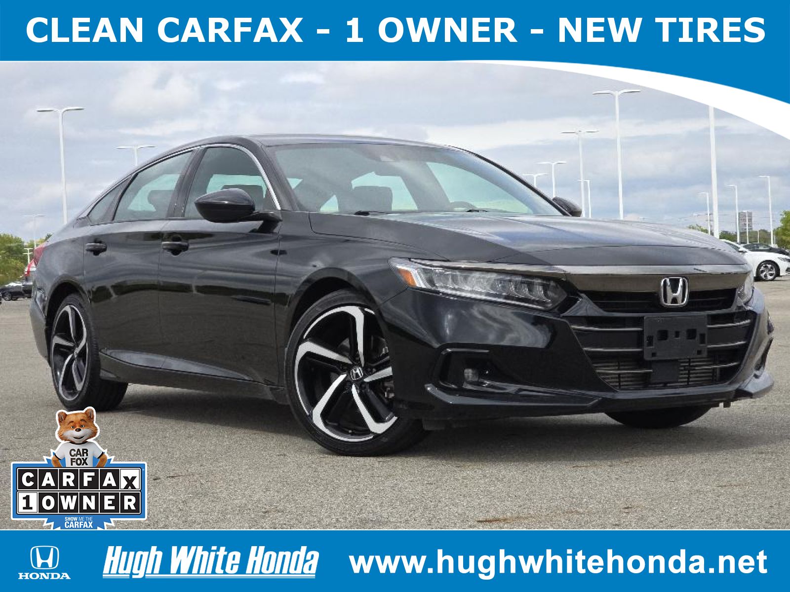 Used, 2021 Honda Accord Sport, Black, P0720