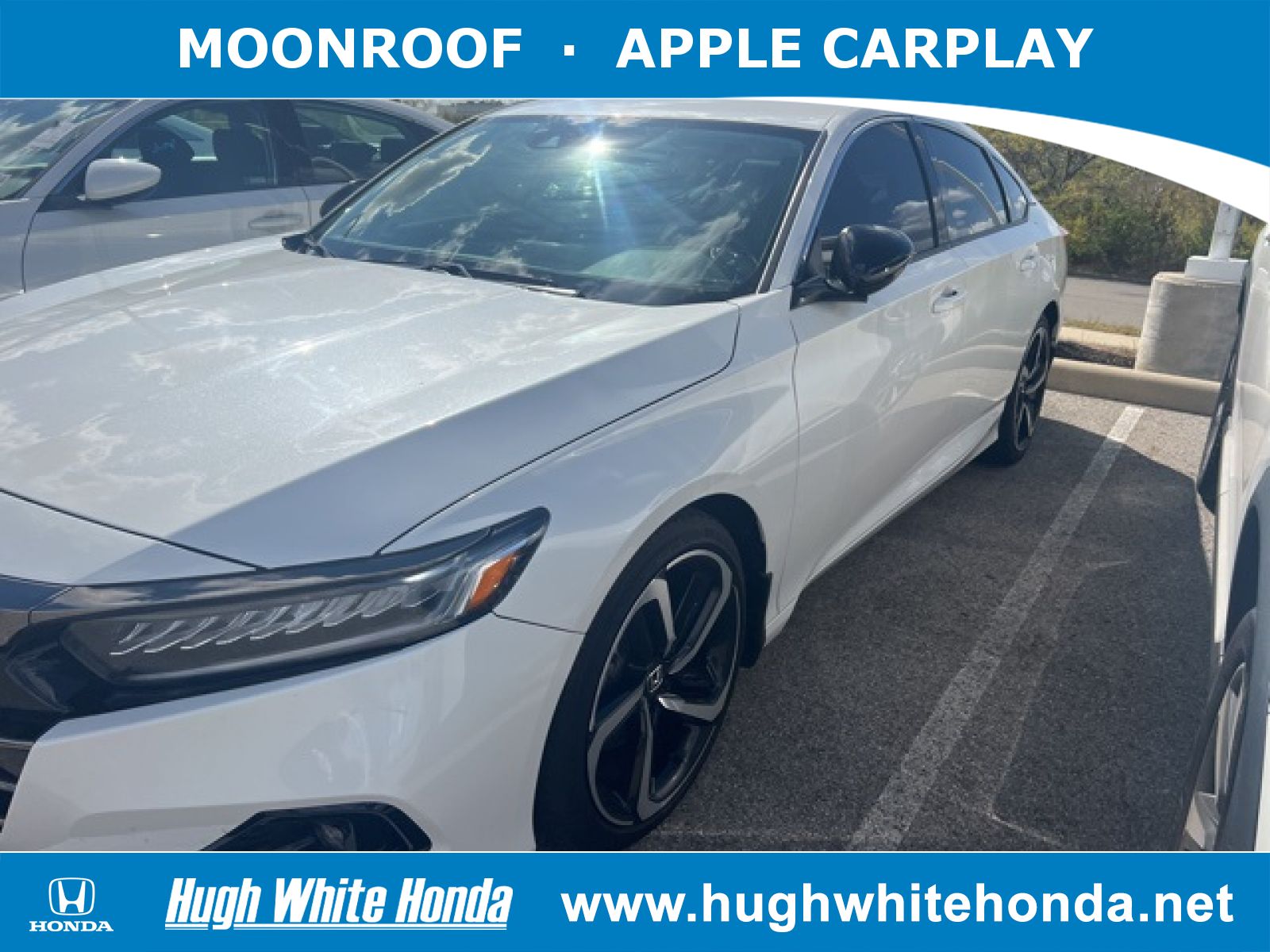 Used, 2021 Honda Accord Sport Special Edition, White, P0732-1