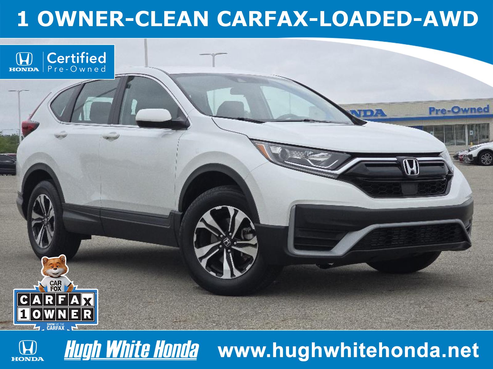 Certified, 2021 Honda CR-V AWD Special Edition, White, G1109A