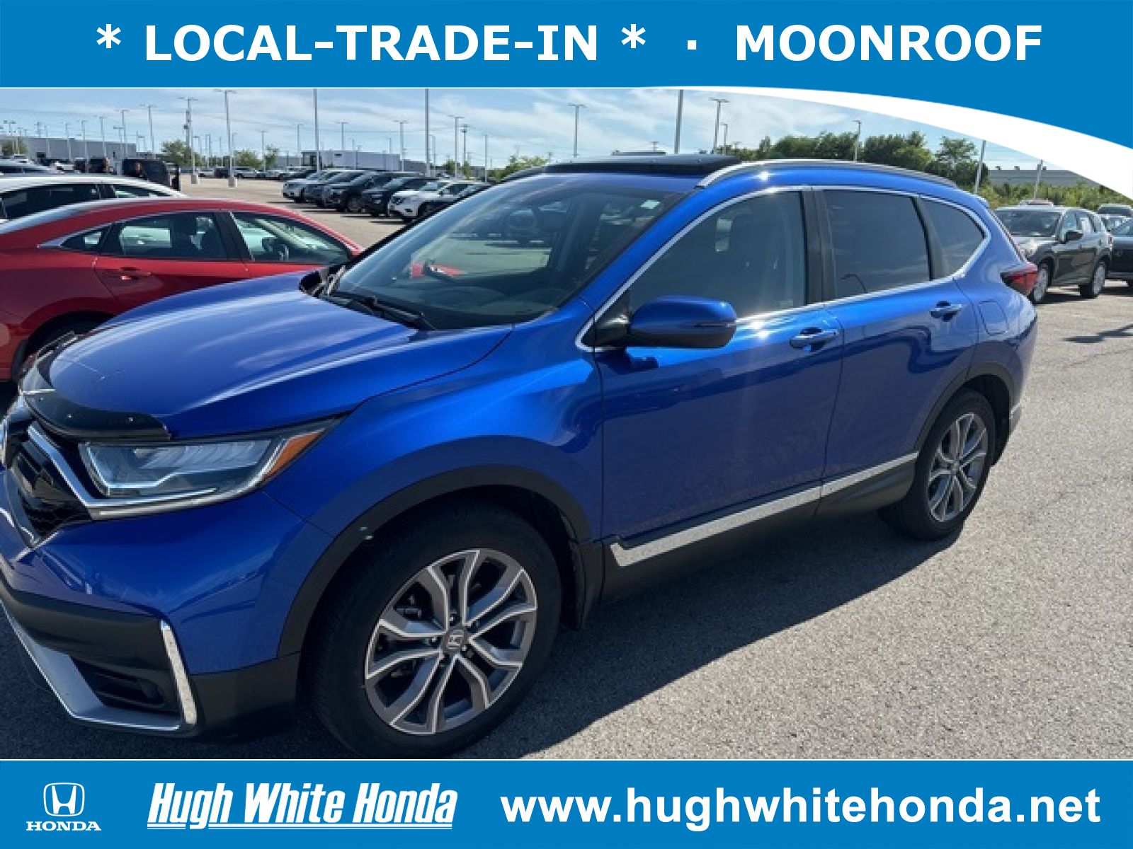 Used, 2021 Honda CR-V AWD Touring, Blue, G1701A-1