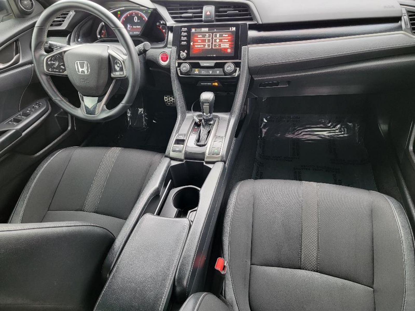 Used, 2021 Honda Civic Hatchback Sport, Silver, G0343A-19