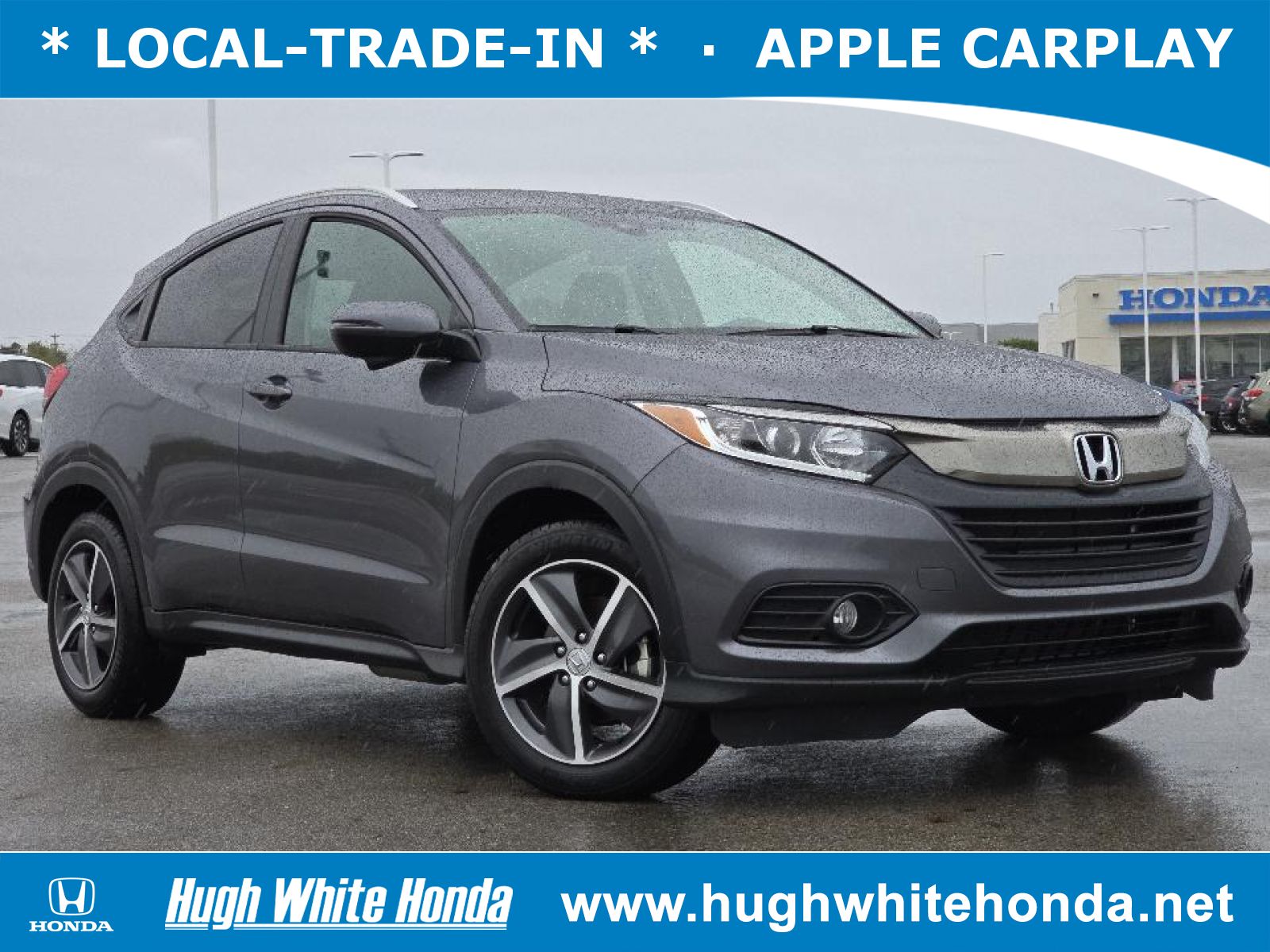 Used, 2021 Honda HR-V AWD EX, Gray, 14205