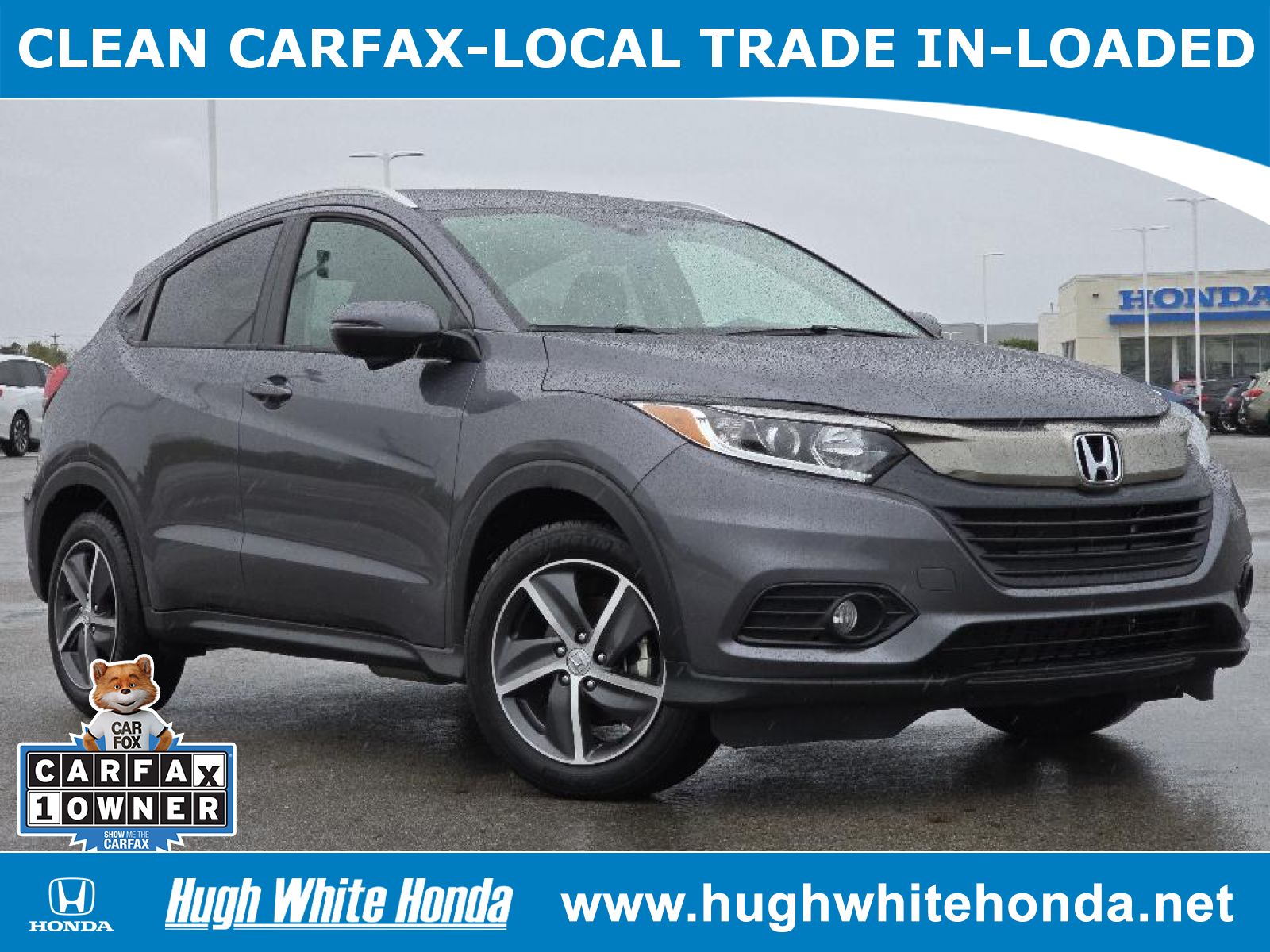 Used, 2021 Honda HR-V AWD EX, Gray, 14205