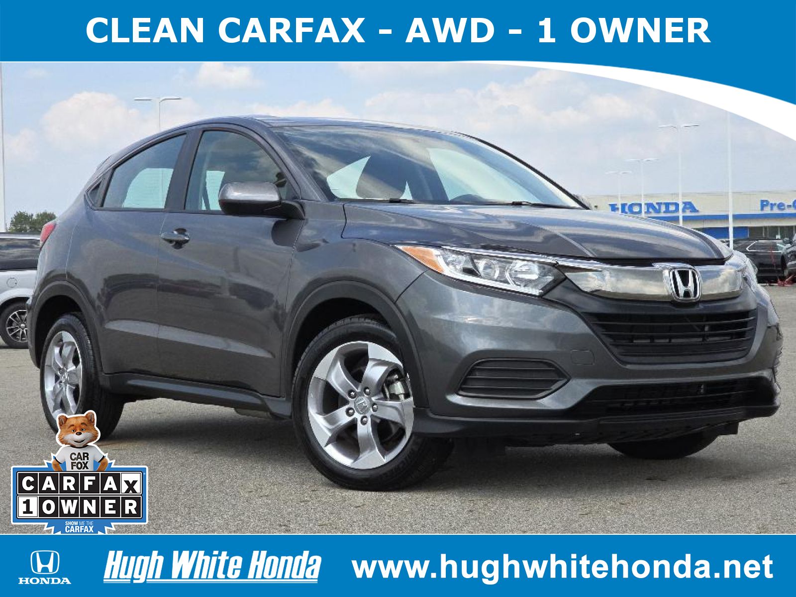 Used, 2021 Honda HR-V AWD LX, Gray, P0696