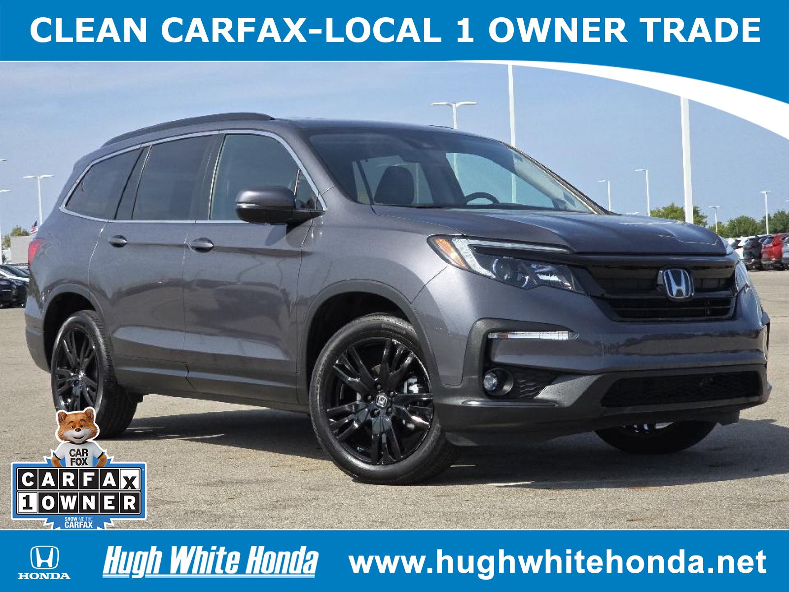 Used, 2021 Honda Pilot 2WD Special Edition, Gray, G1265A