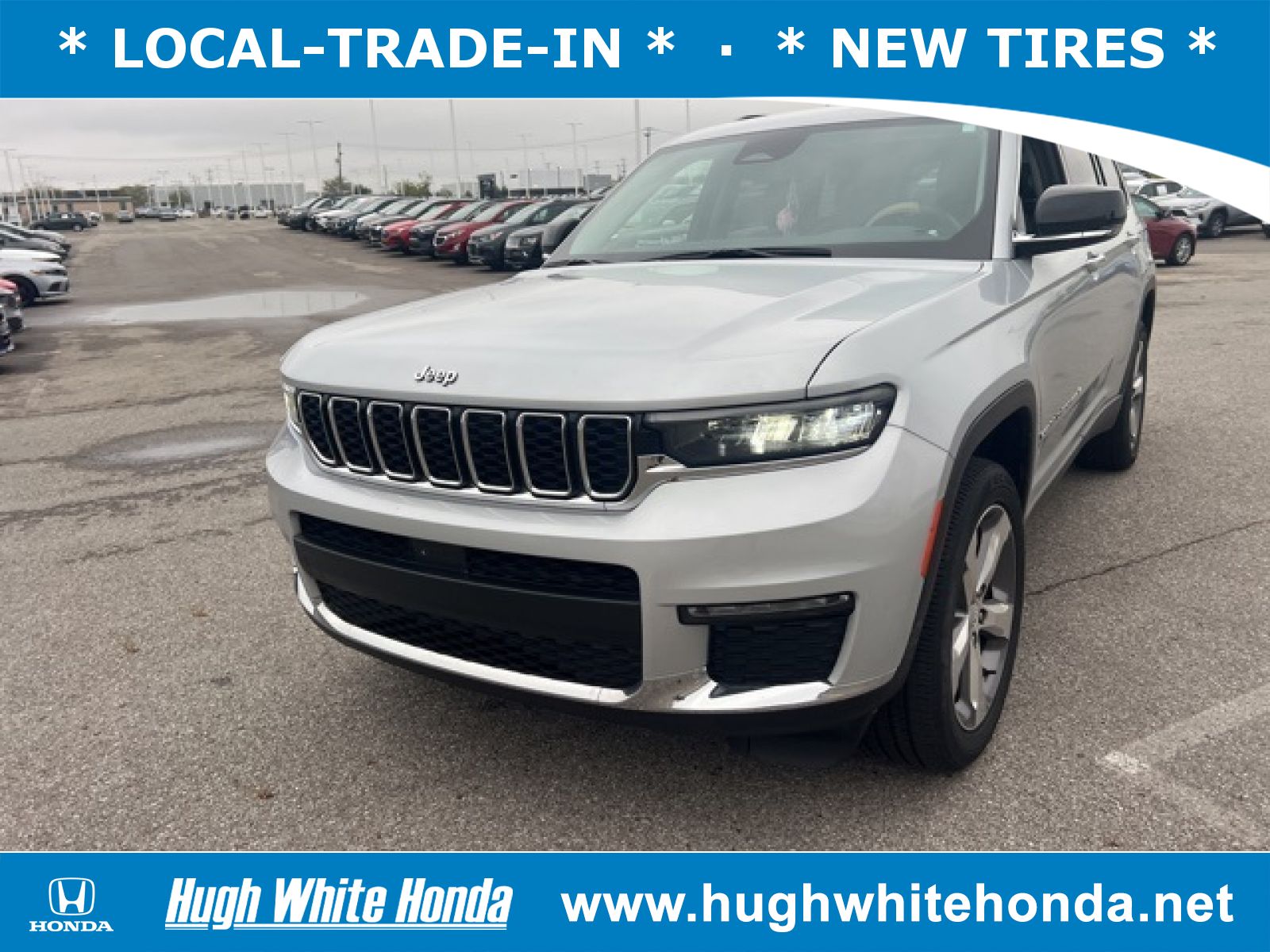 Used, 2021 Jeep Grand Cherokee L Limited 4x4, Silver, G1752A-1