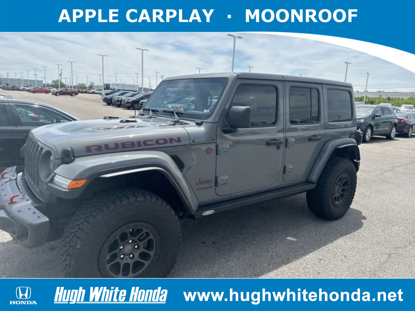 Used, 2021 Jeep Wrangler Unlimited Rubicon, Gray, G0517A