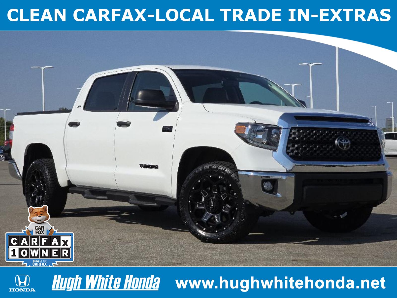 Used, 2021 Toyota Tundra SR5, White, P0587A-1