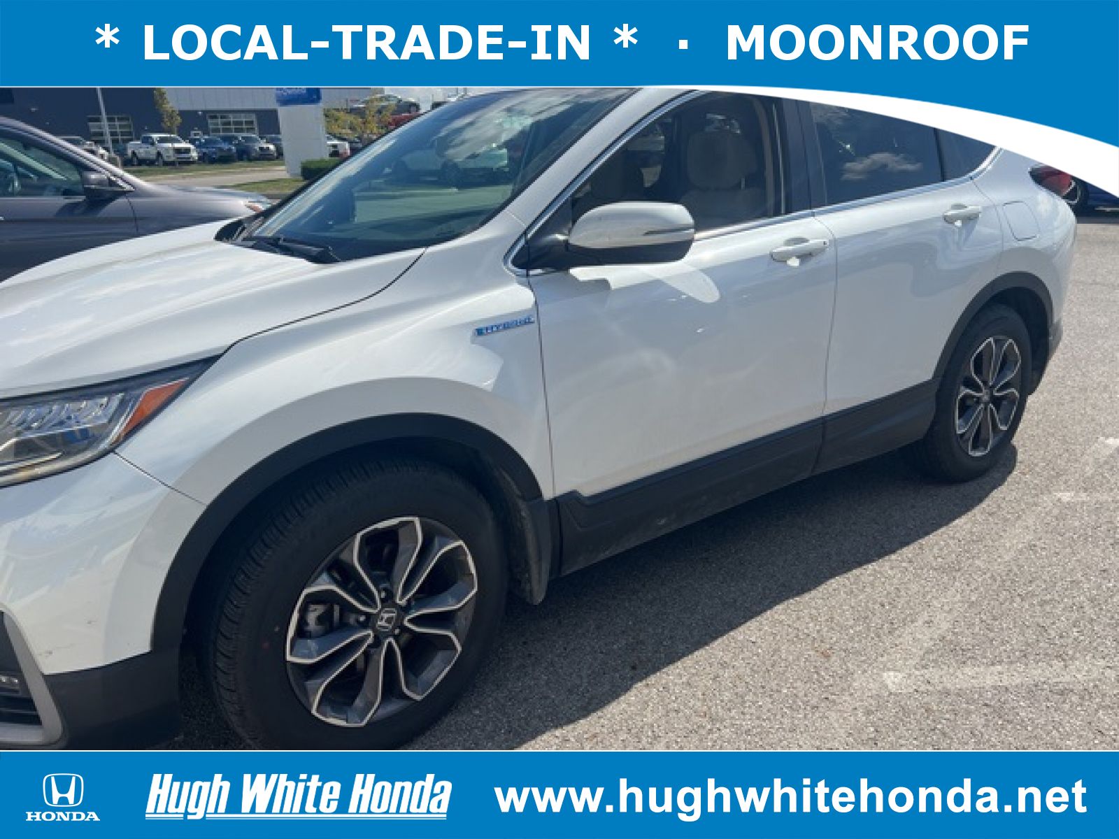 Used, 2022 Honda CR-V Hybrid Hybrid EX, White, G1793A-1