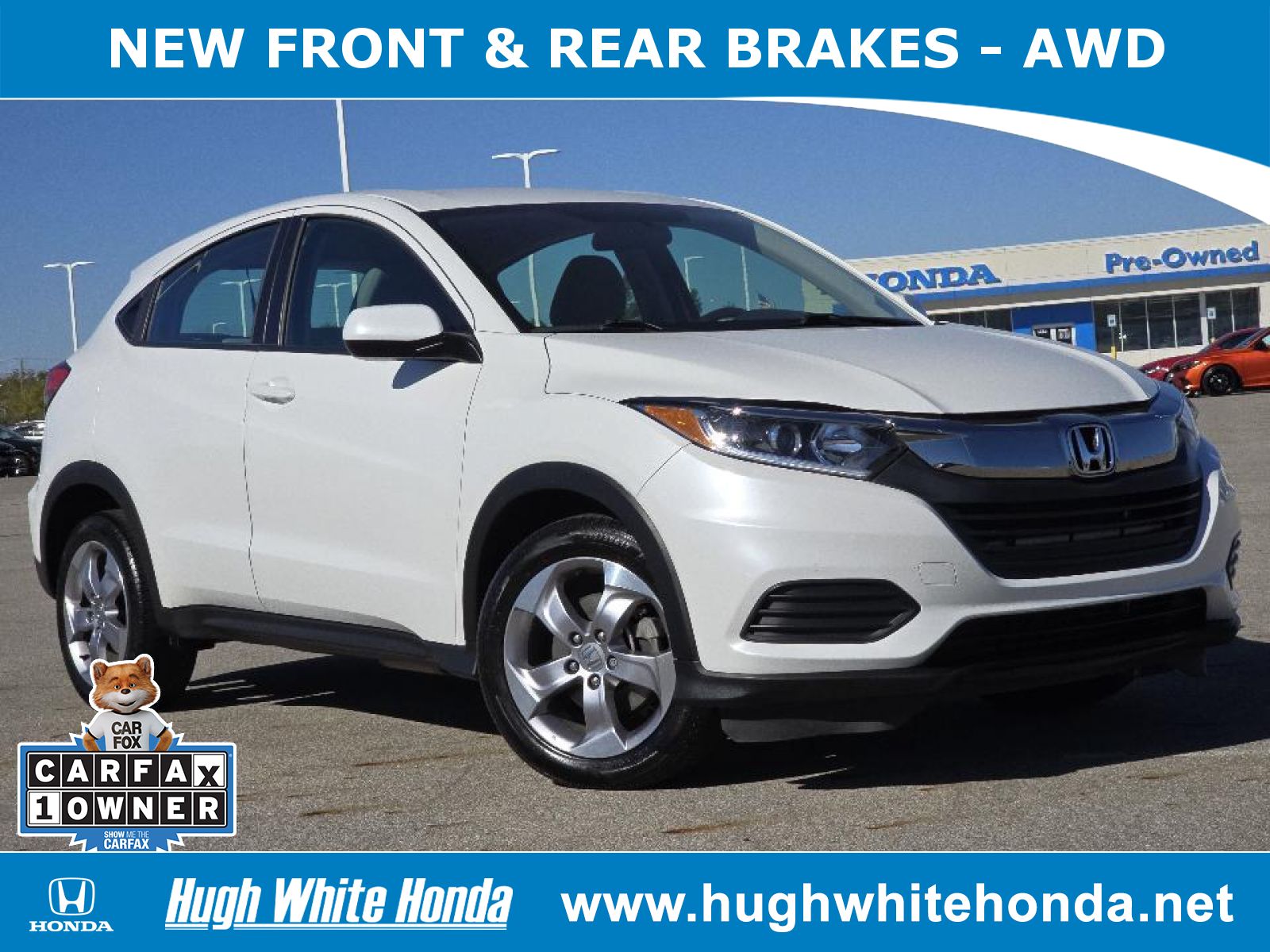 Used, 2022 Honda HR-V AWD LX, White, 14224