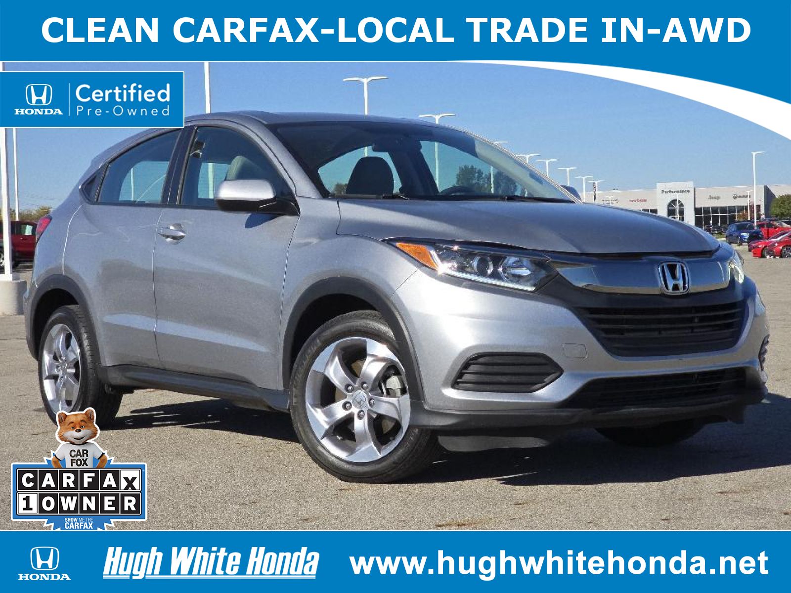 Used, 2022 Honda HR-V AWD LX, Silver, G1738A