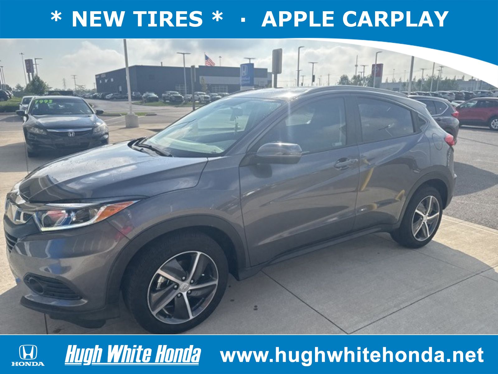 Used, 2022 Honda HR-V AWD EX, Gray, 14233