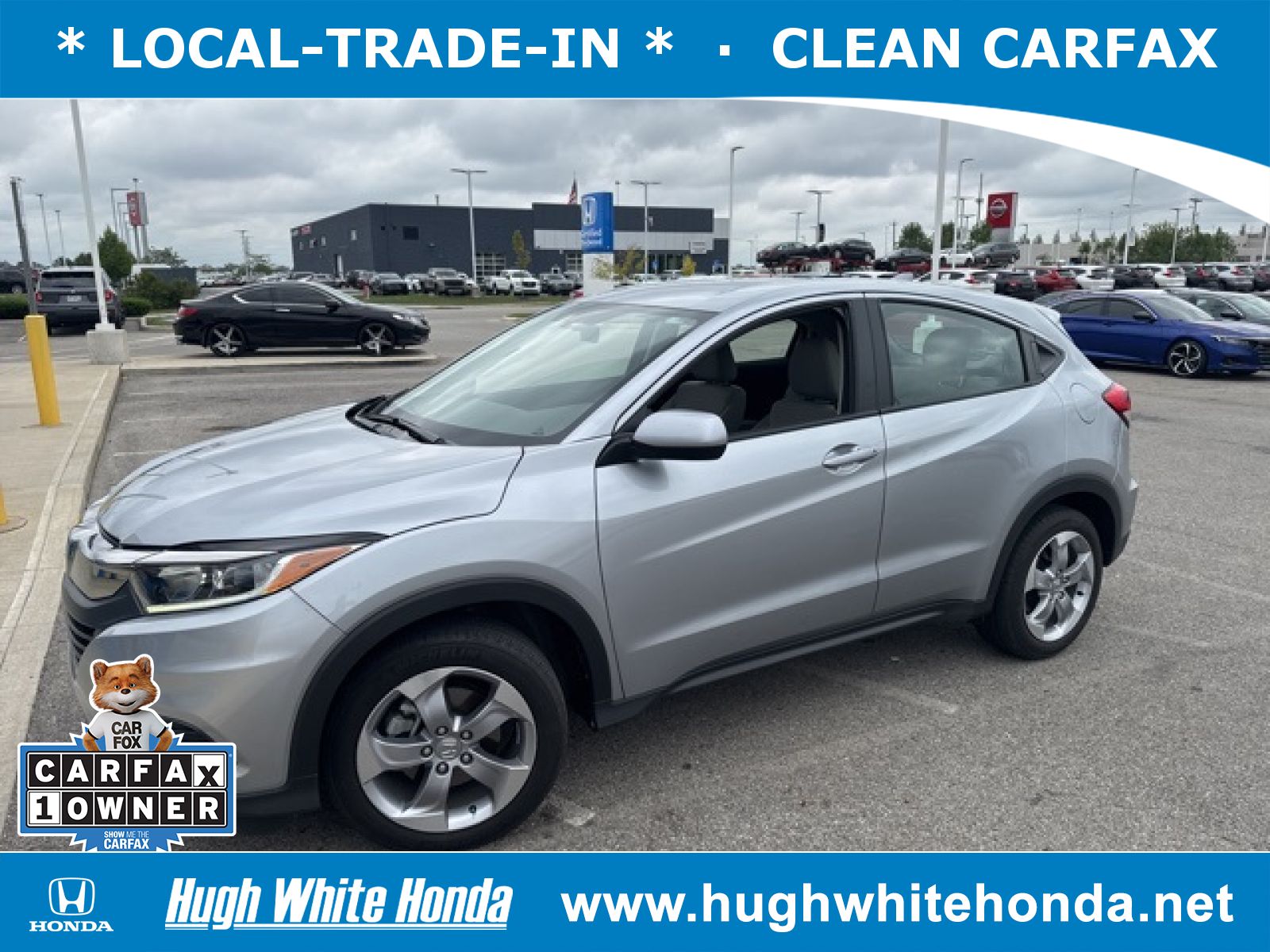 Used, 2022 Honda HR-V AWD LX, Silver, G1738A-1