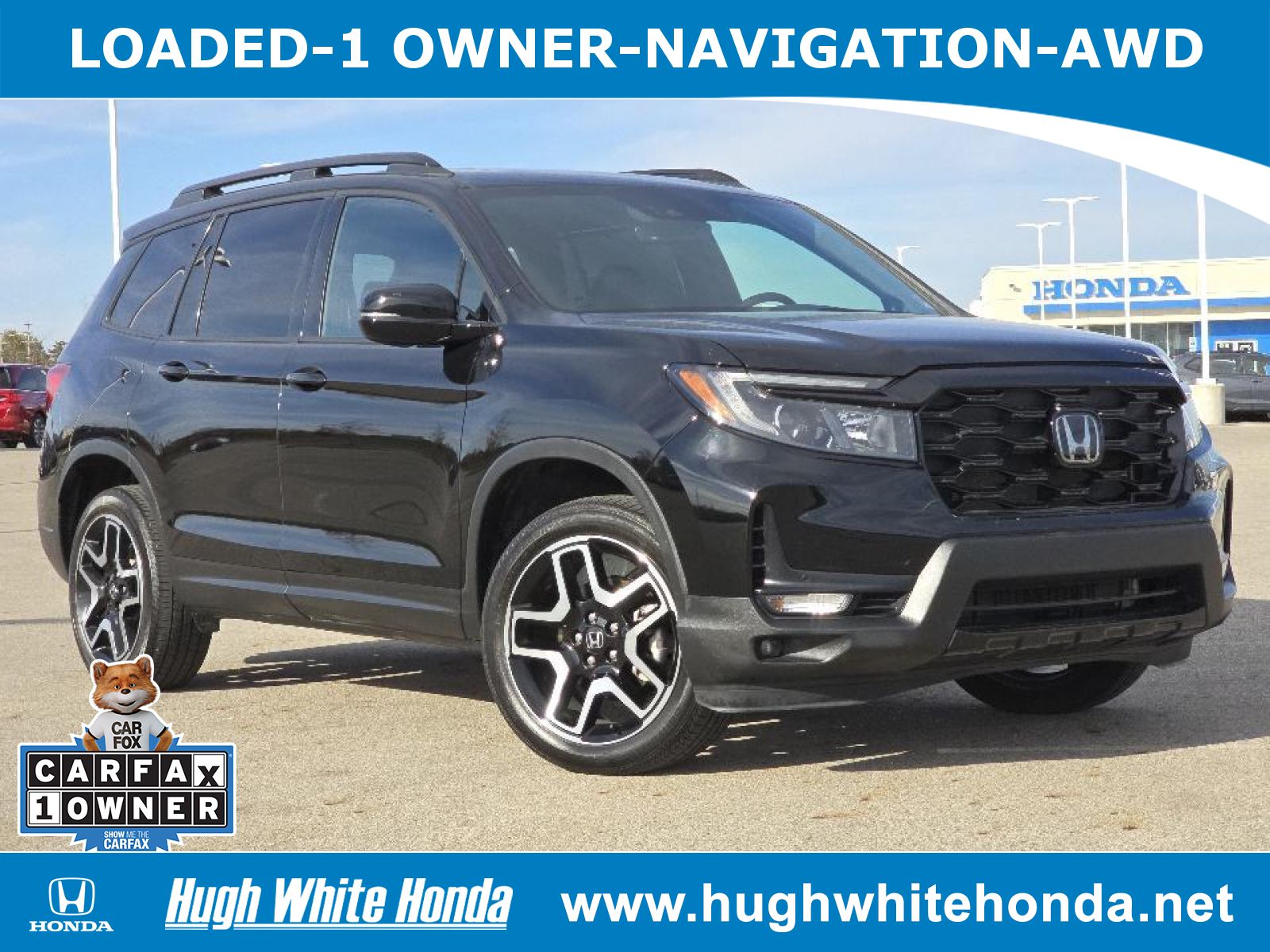 Used, 2022 Honda Passport AWD Elite, Black, P0754-1