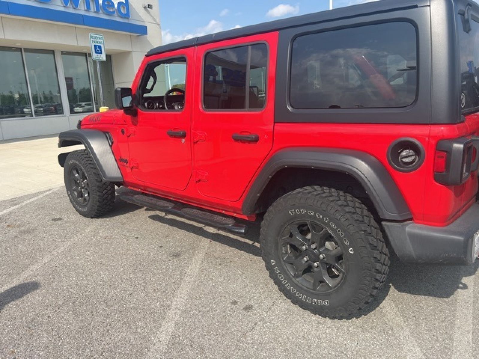 Used, 2022 Jeep Wrangler Unlimited Willys, Red, G0826A-3