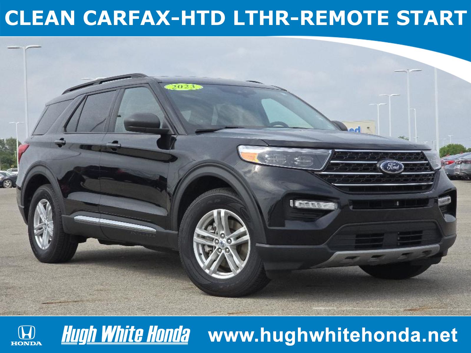 Used, 2023 Ford Explorer XLT, Black, P0683-1