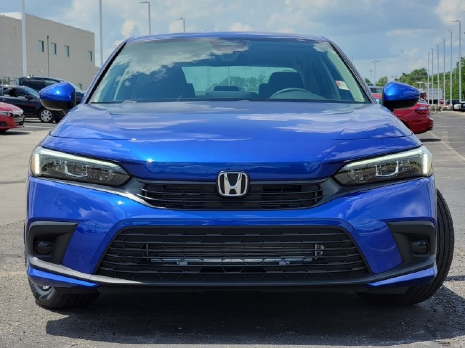 Certified, 2023 Honda Civic LX, Blue, 14100-3