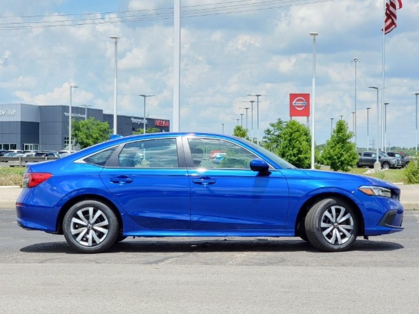 Certified, 2023 Honda Civic LX, Blue, 14100-9