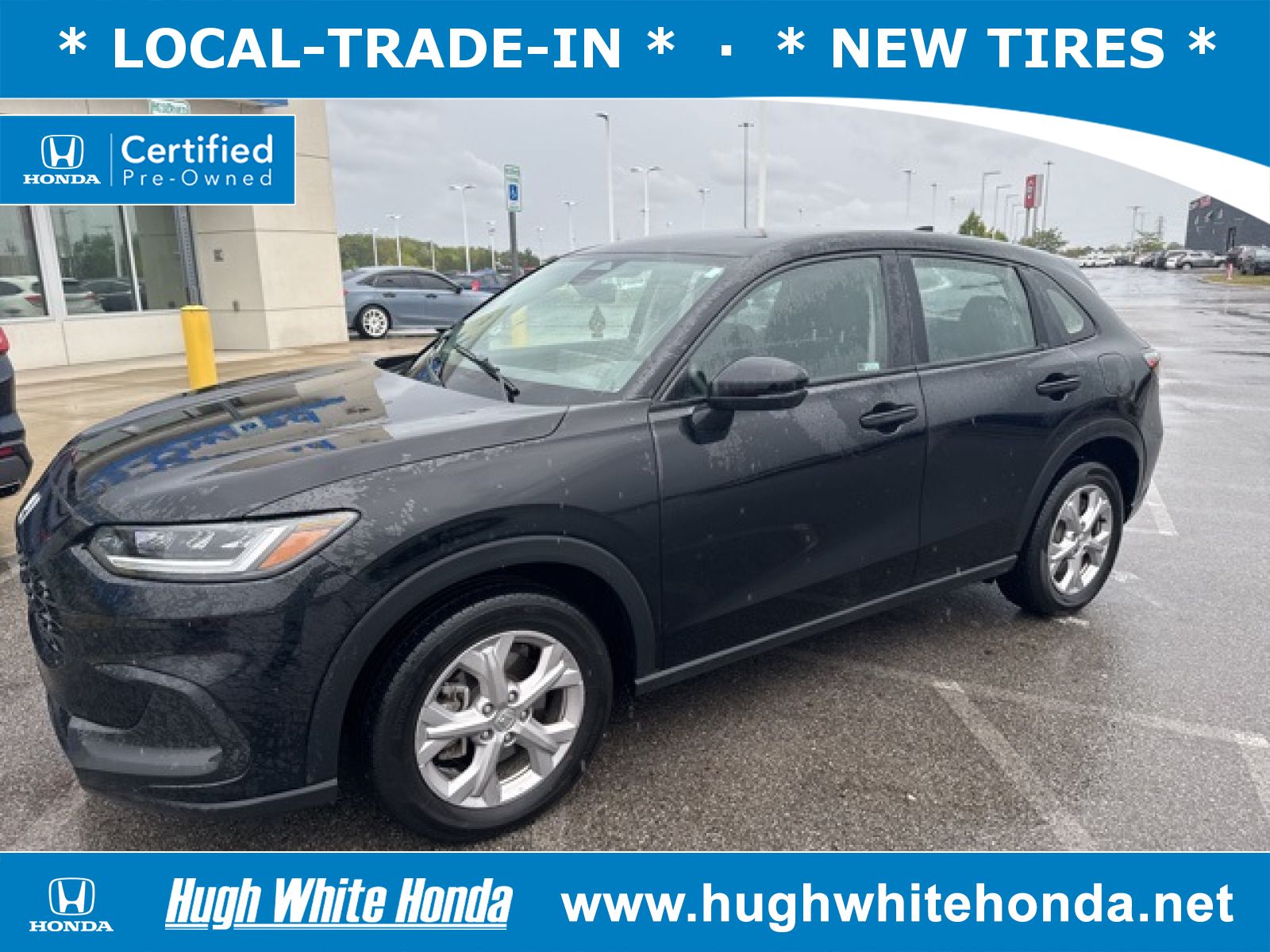 Certified, 2023 Honda HR-V AWD LX, Black, G1550A-1