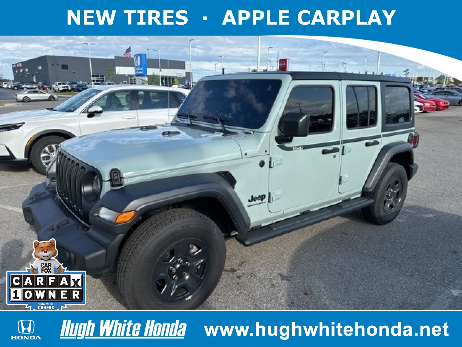 Used, 2023 Jeep Wrangler Sport, Gray, G0978A