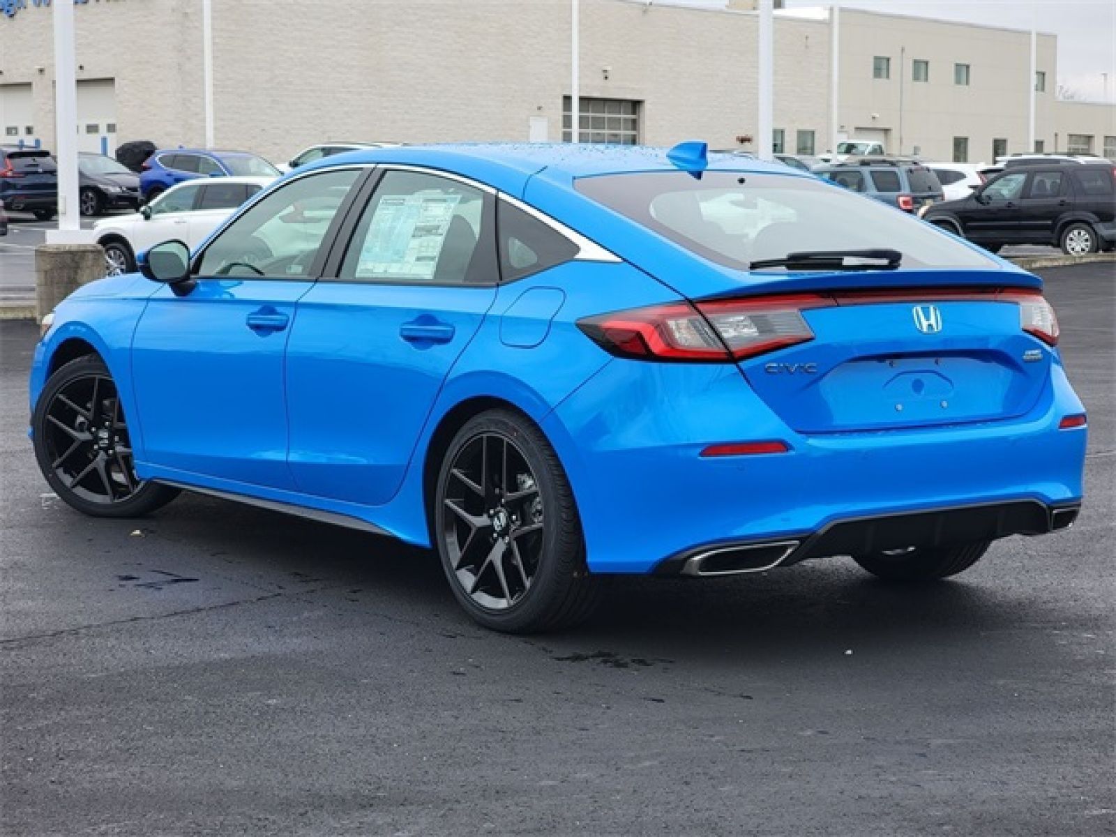 New, 2024 Honda Civic Hatchback Sport Touring, Blue, G1015-4