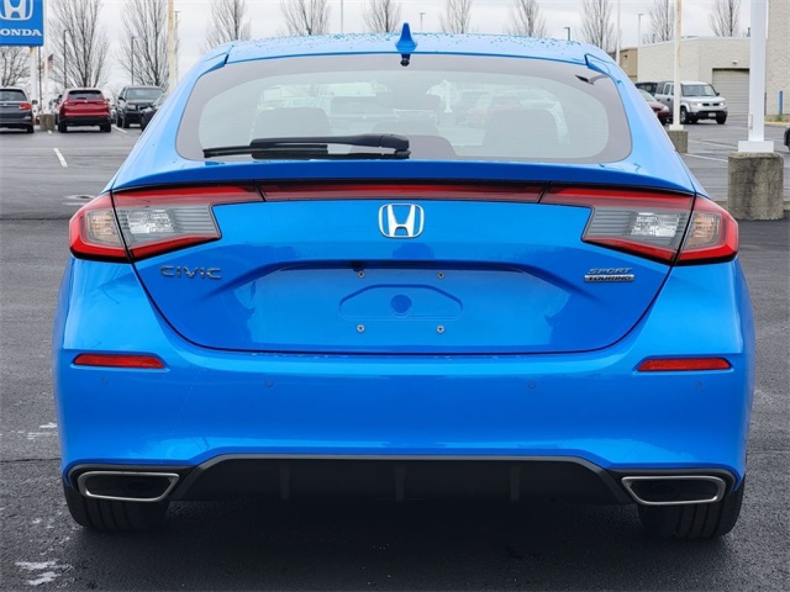 New, 2024 Honda Civic Hatchback Sport Touring, Blue, G1015-5