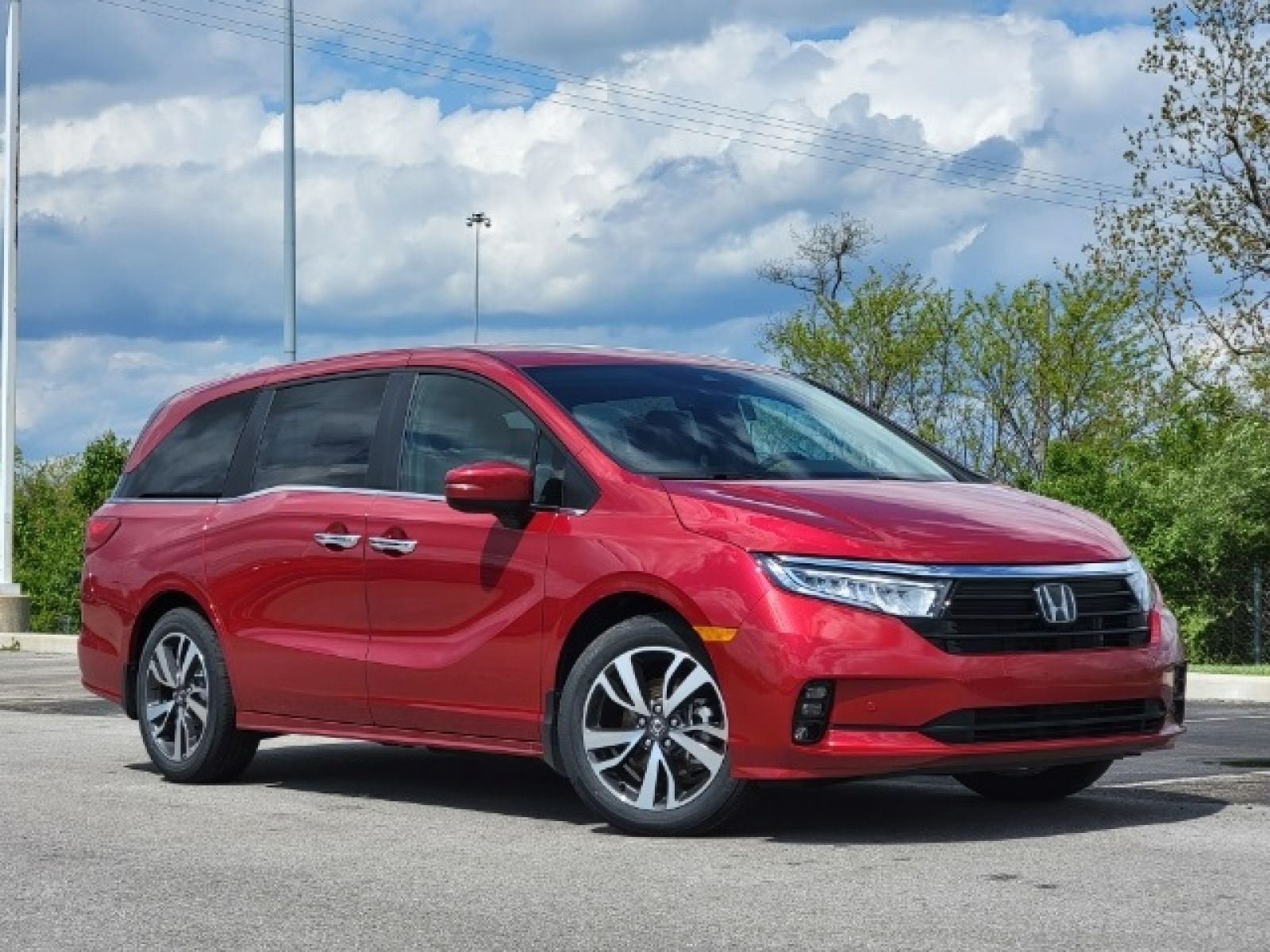 New, 2024 Honda Odyssey Touring, Red, G0685-3