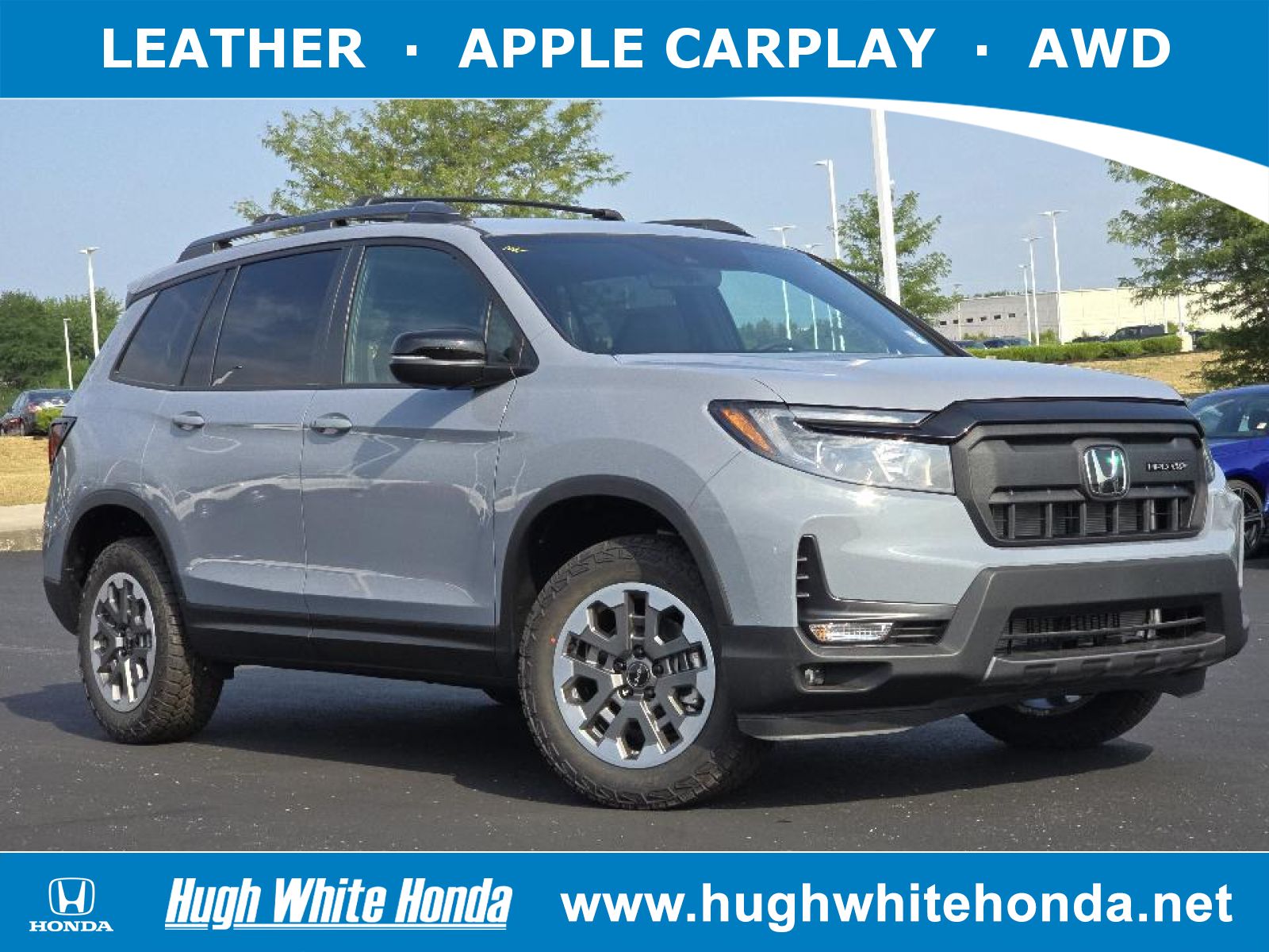 New, 2024 Honda Passport AWD TrailSport, Gray, G1140