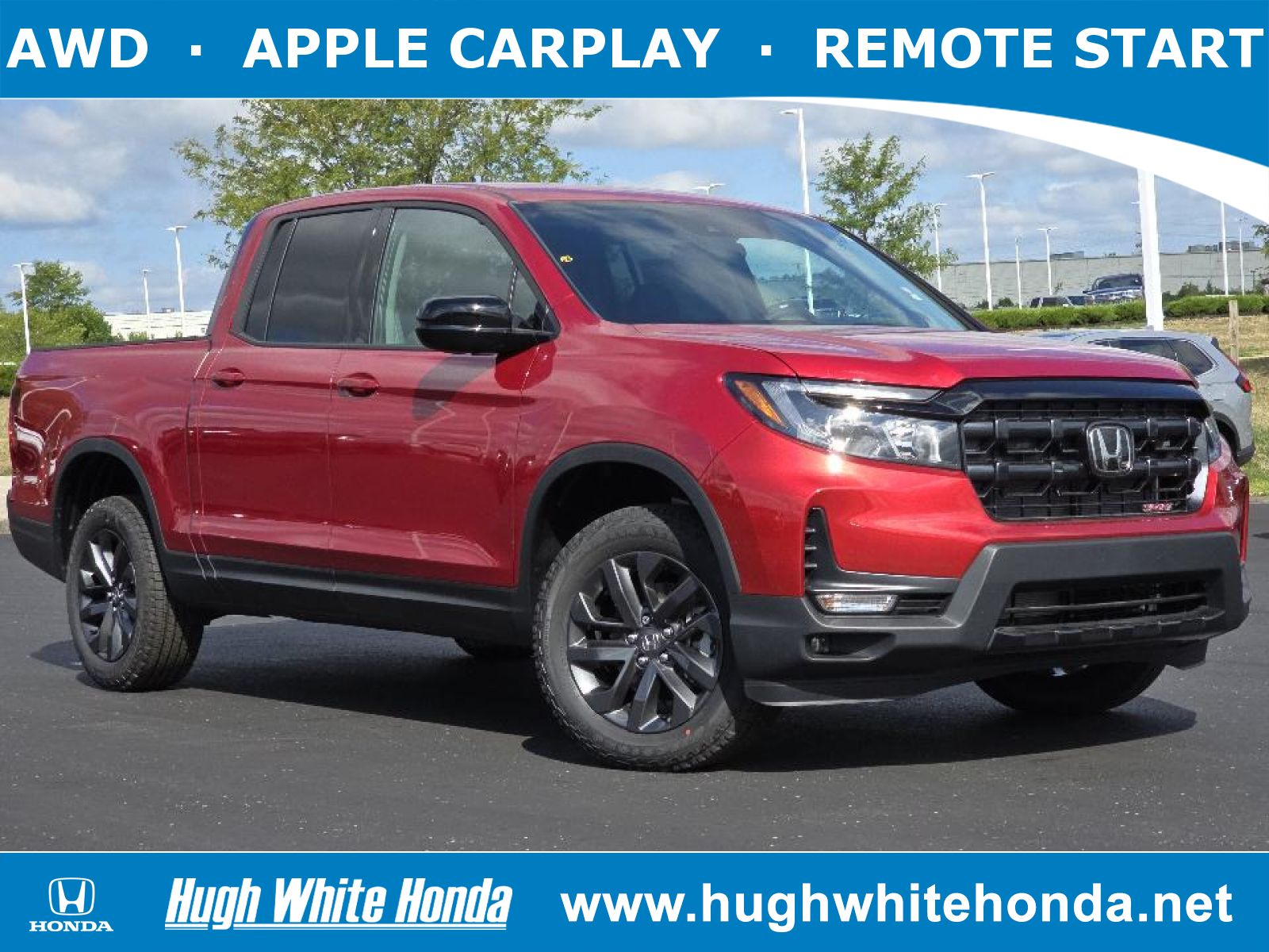 New, 2024 Honda Ridgeline Sport, Red, G1119