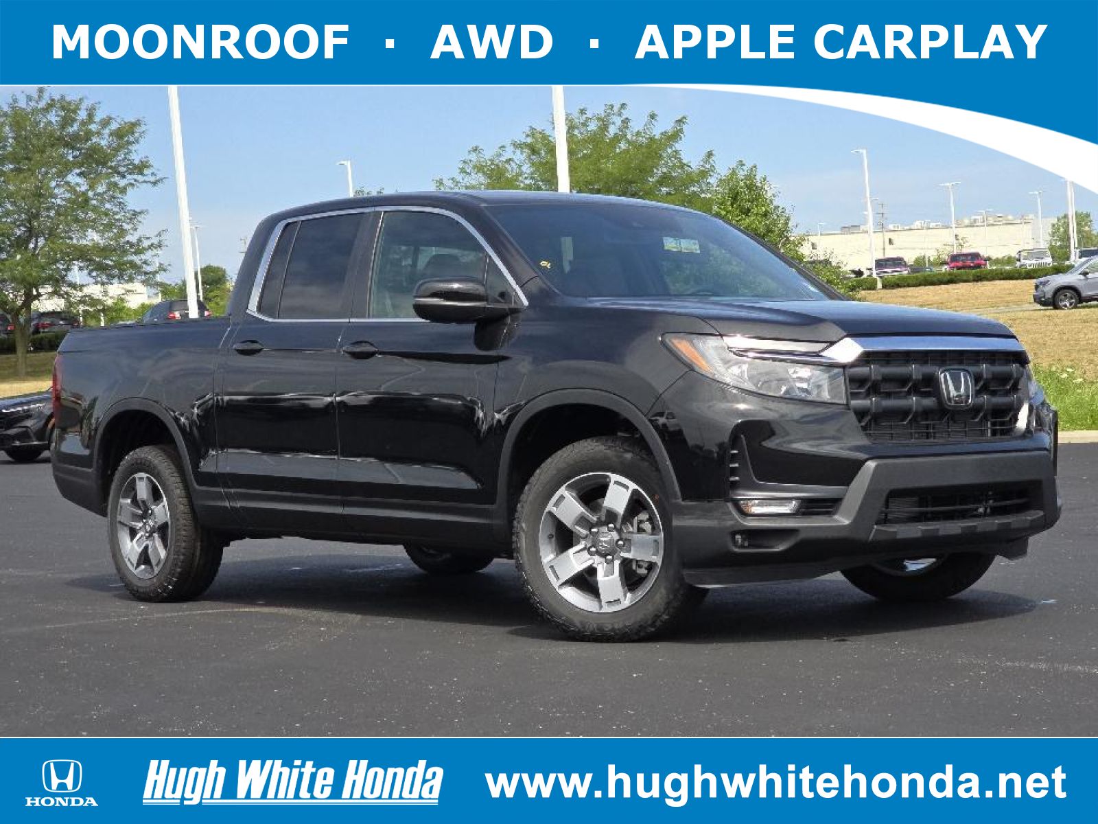 New, 2024 Honda Ridgeline RTL, Black, G1121-1