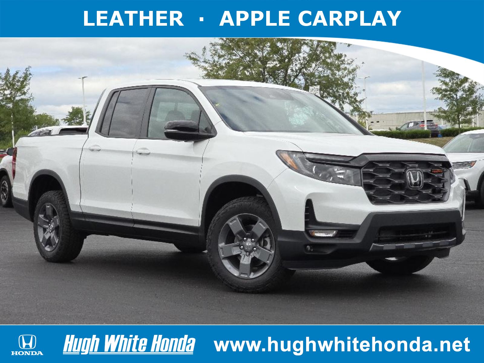 New, 2024 Honda Ridgeline TrailSport, White, G1385