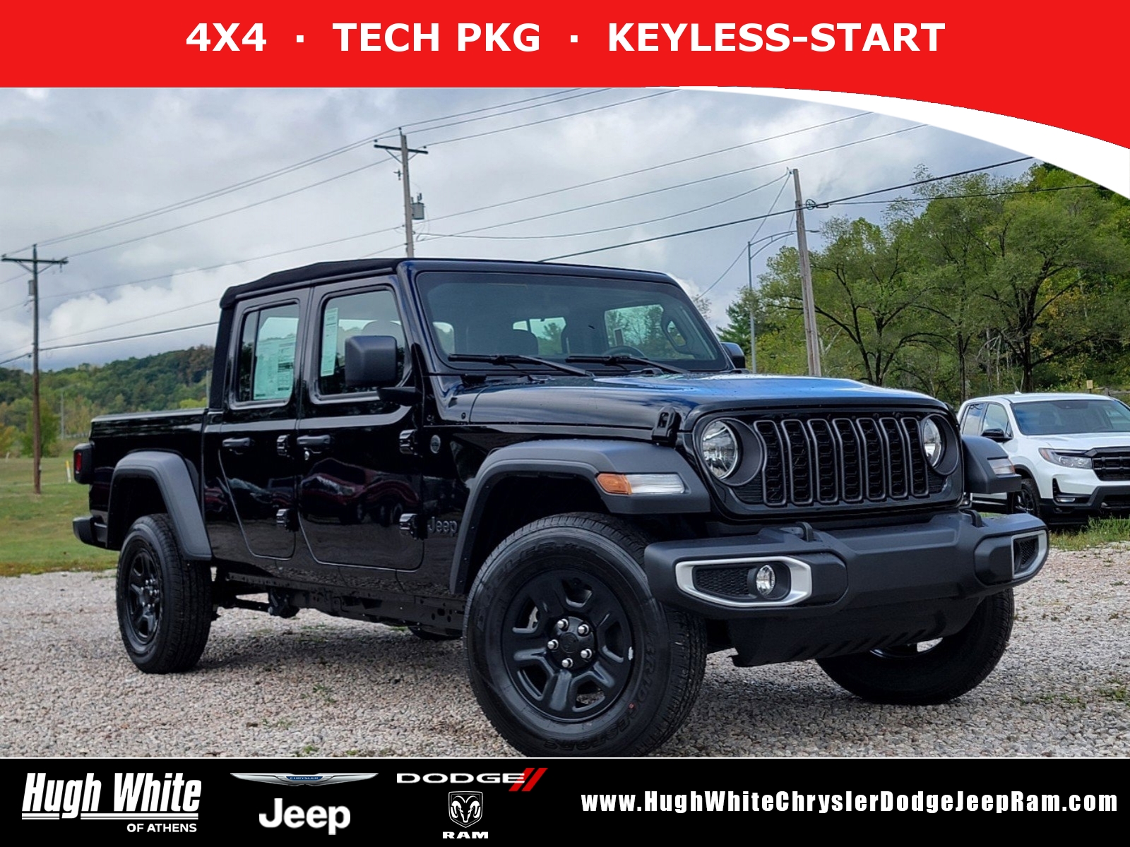 New, 2024 Jeep Gladiator Sport, Black, 42243690-1