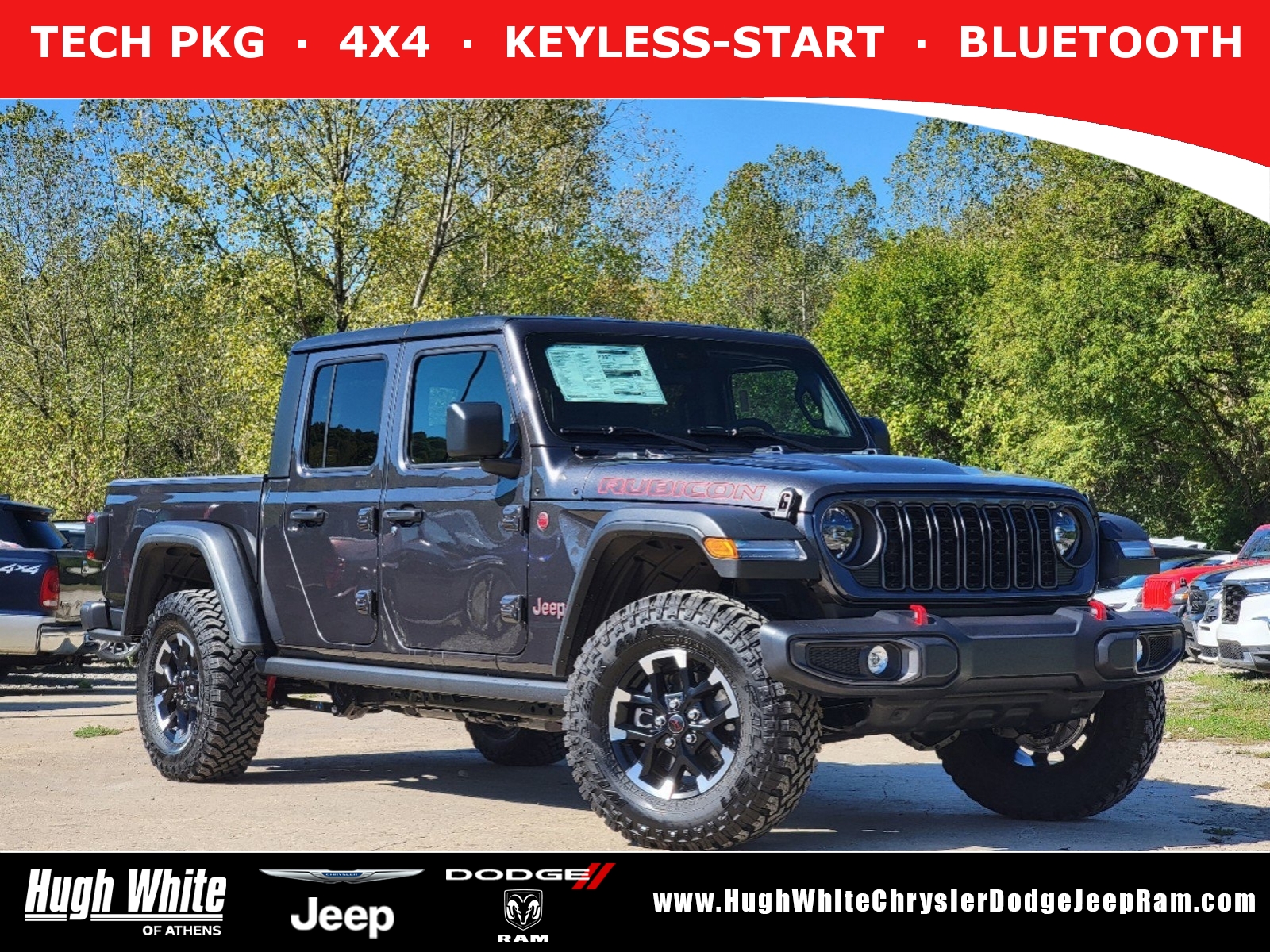 New, 2024 Jeep Gladiator Rubicon, Gray, 42243800